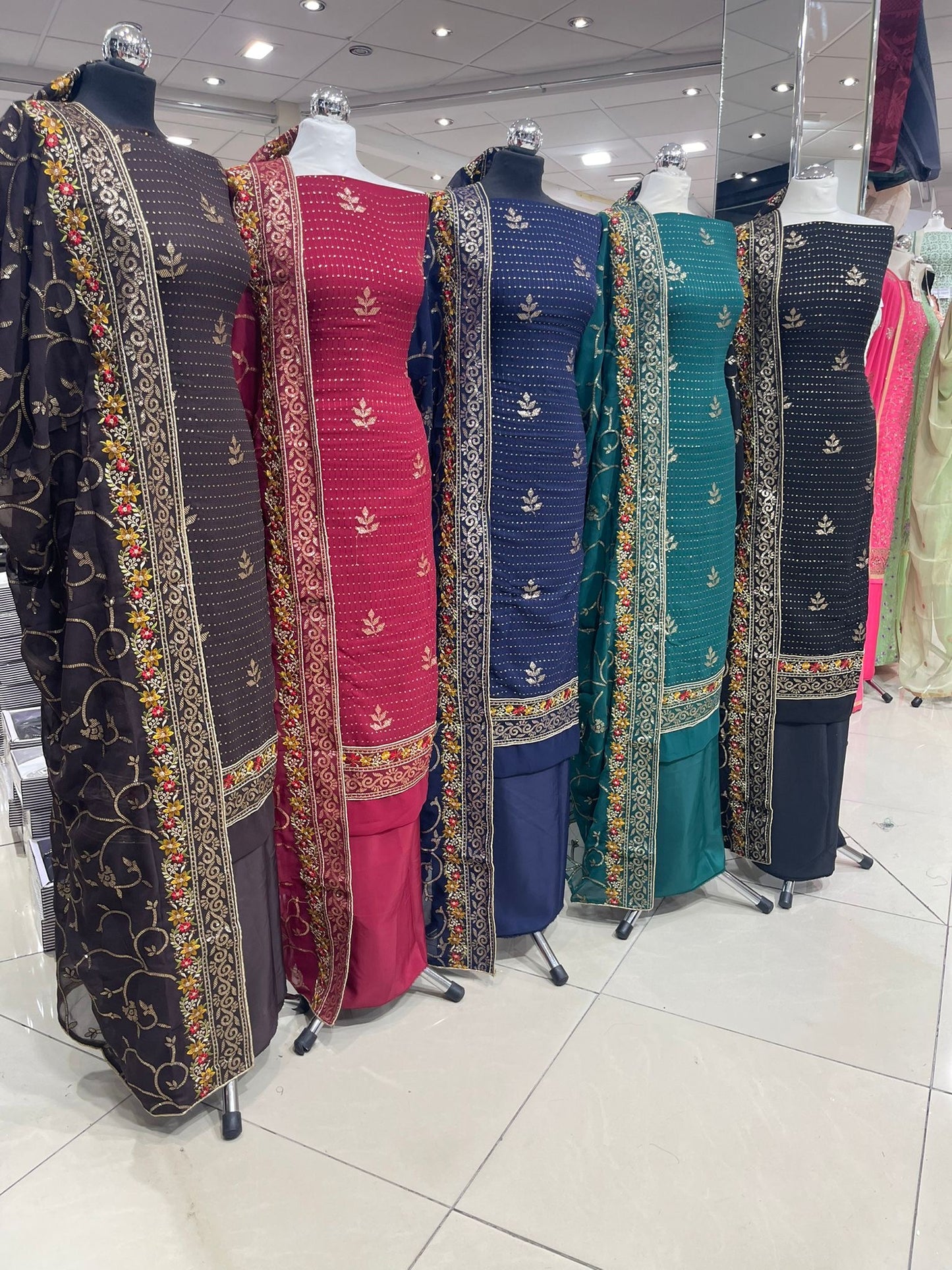 Embroidered Georgette