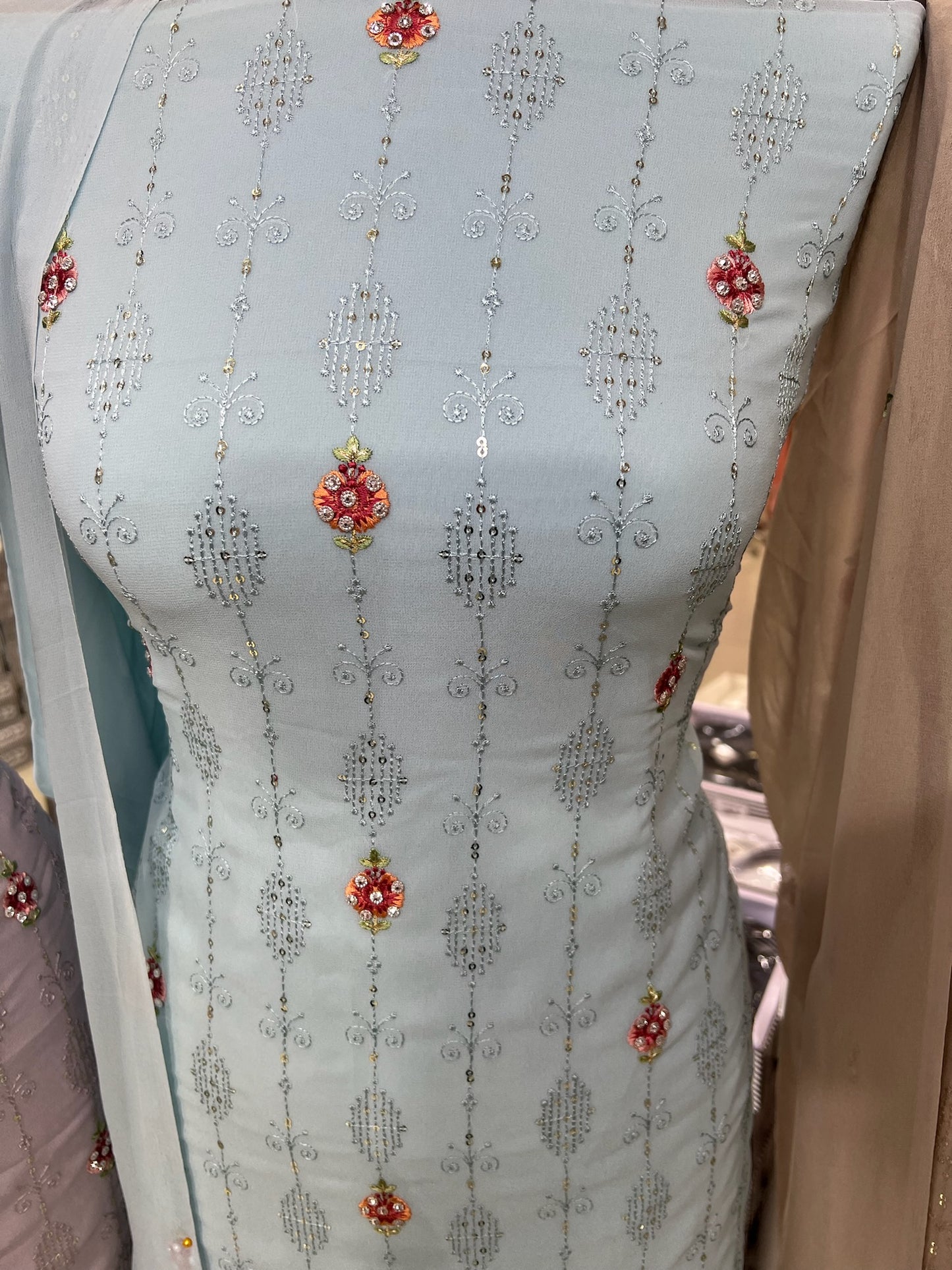 Embroidered Georgette