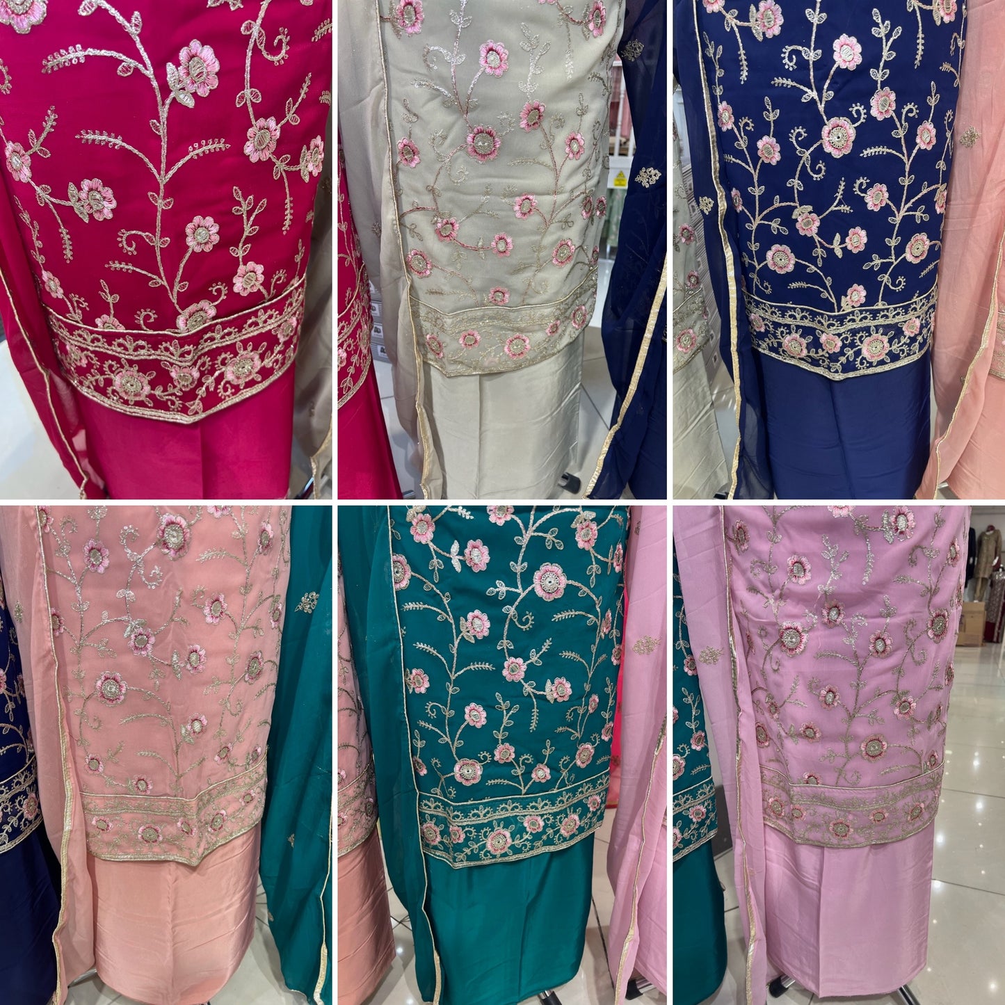 Embroidered Georgette