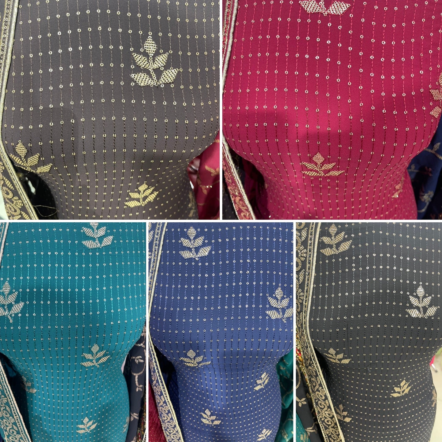 Embroidered Georgette