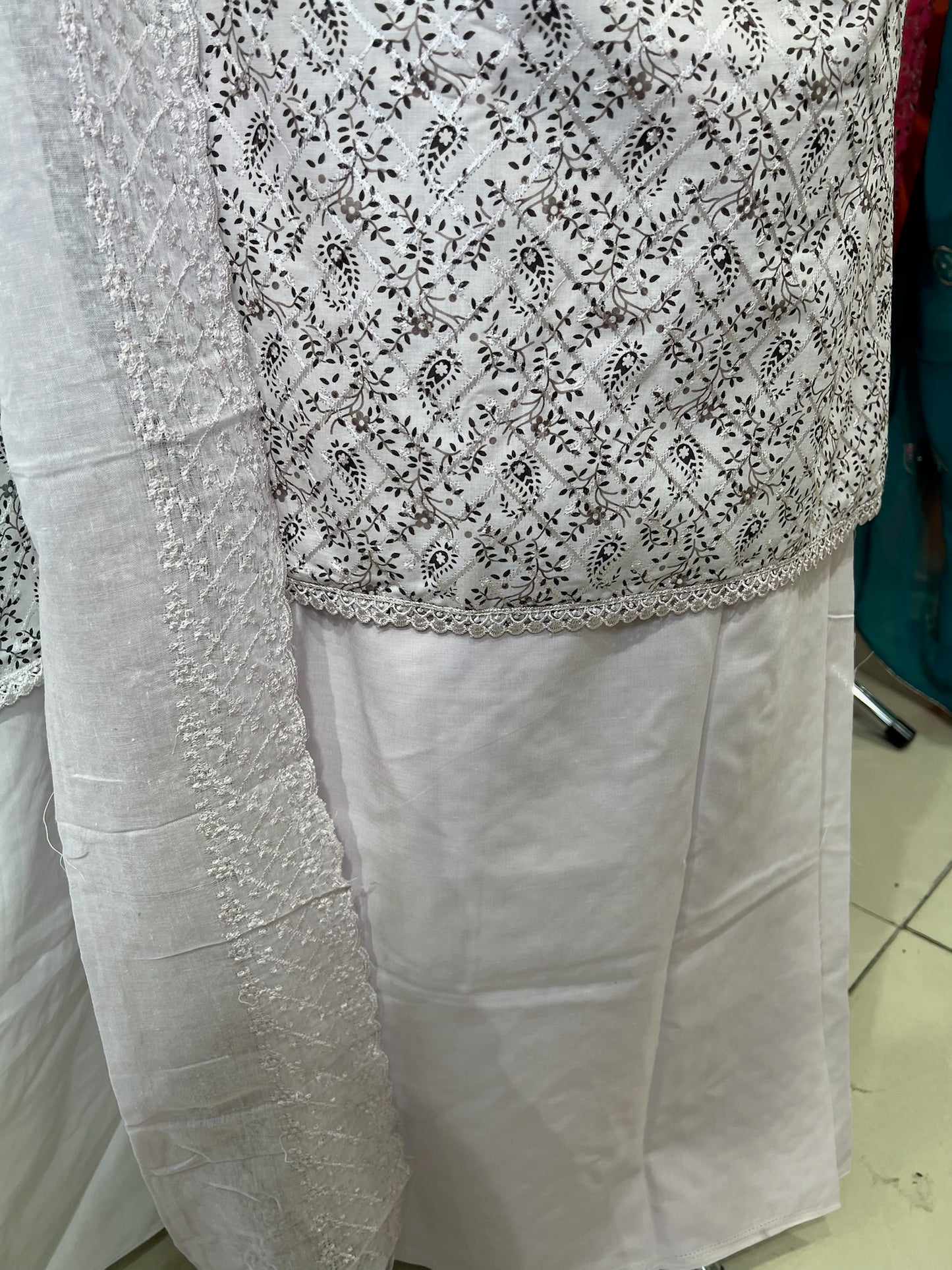 Embroidered Digital Print Cotton