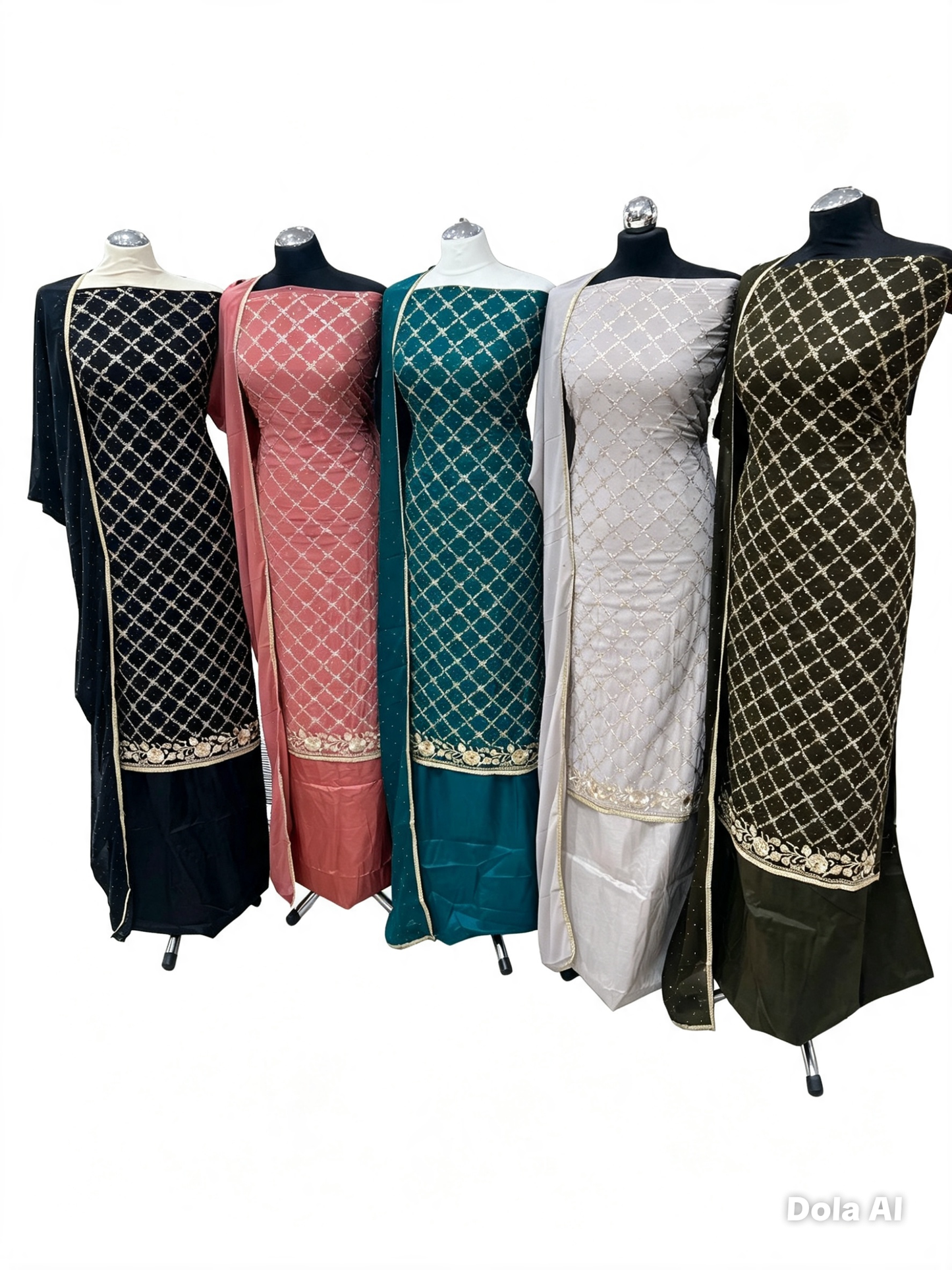 Embroidered Georgette Suit