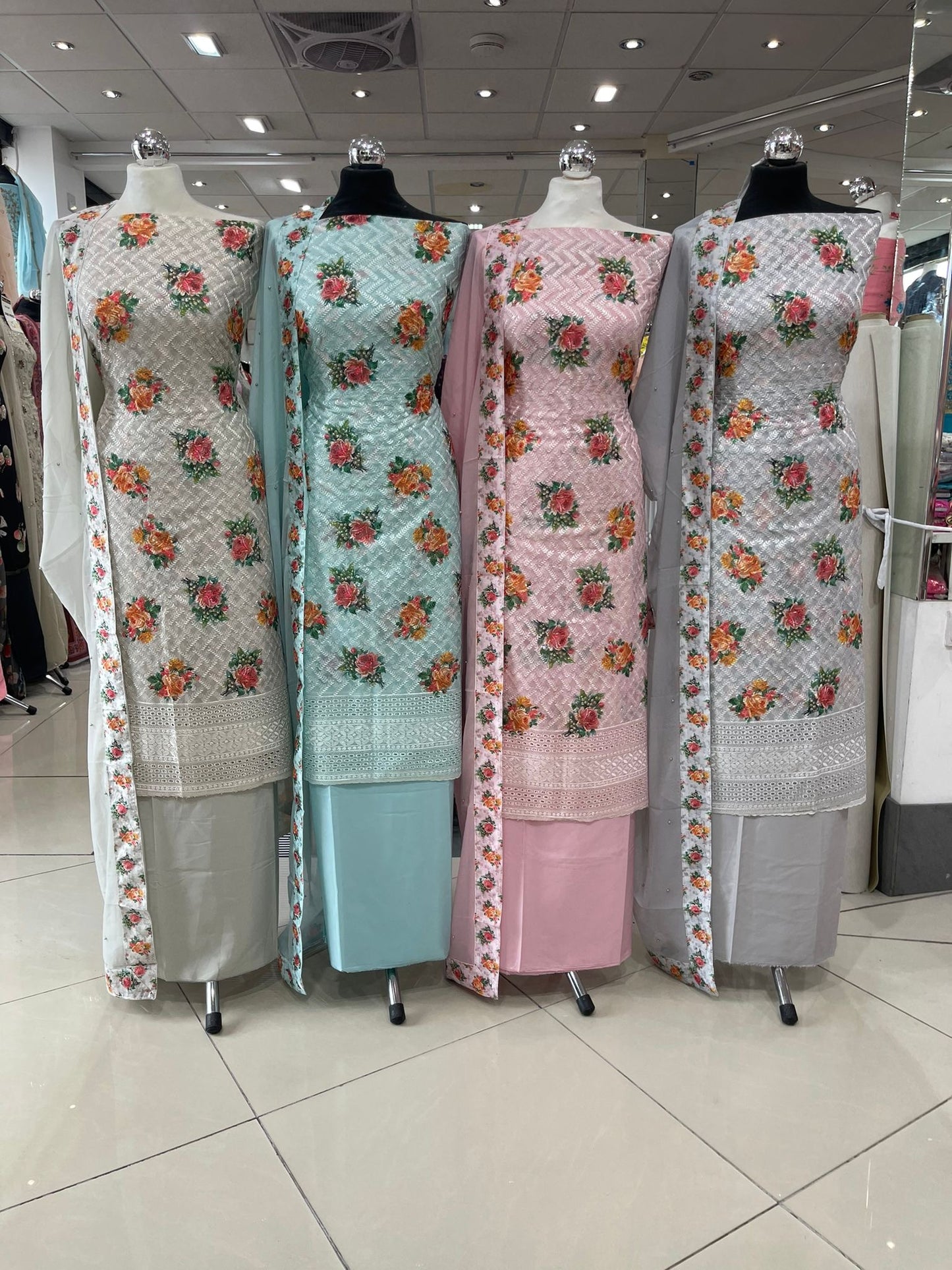 Embroidered Georgette