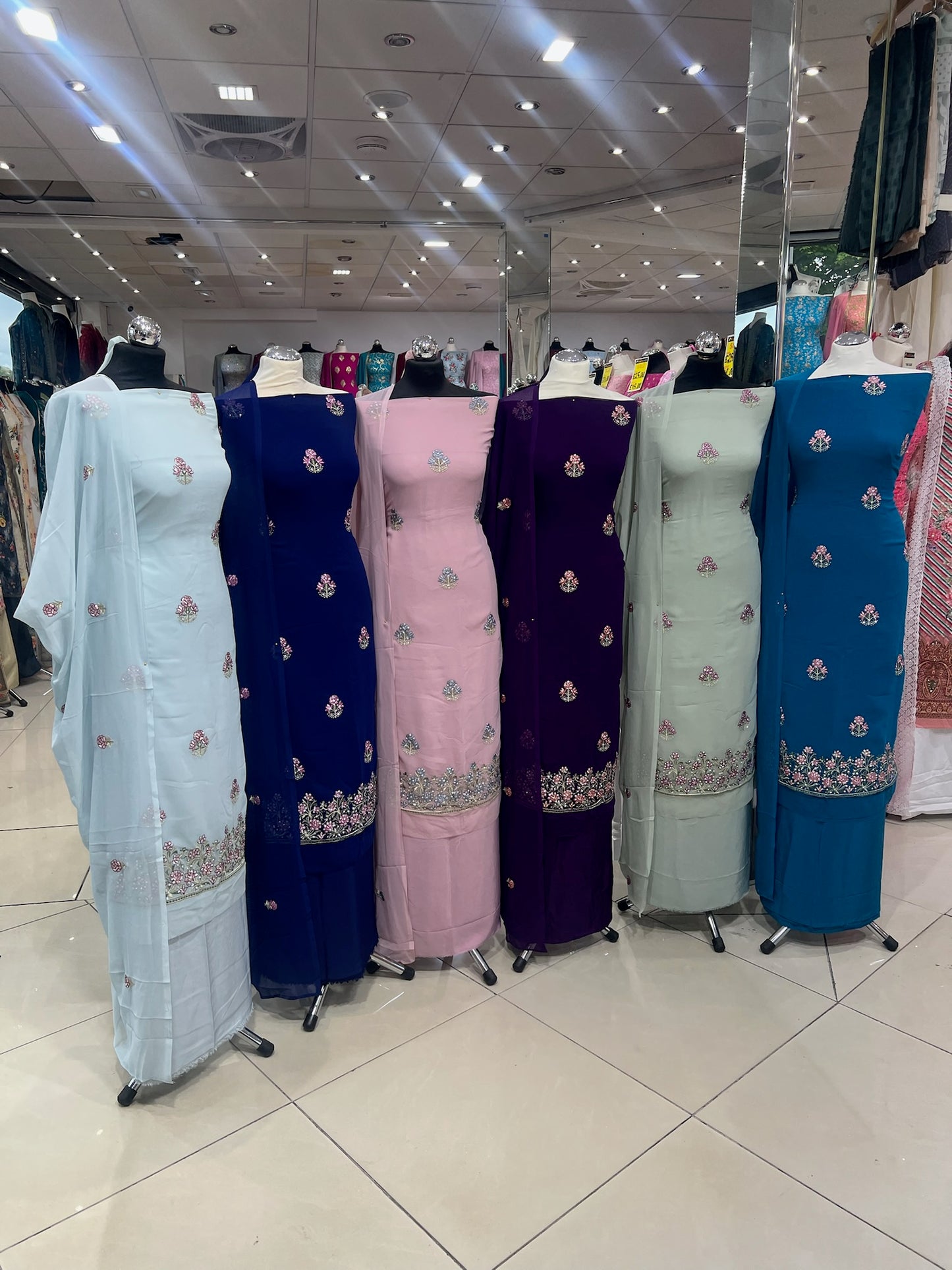 Embroidered & Embellished Georgette