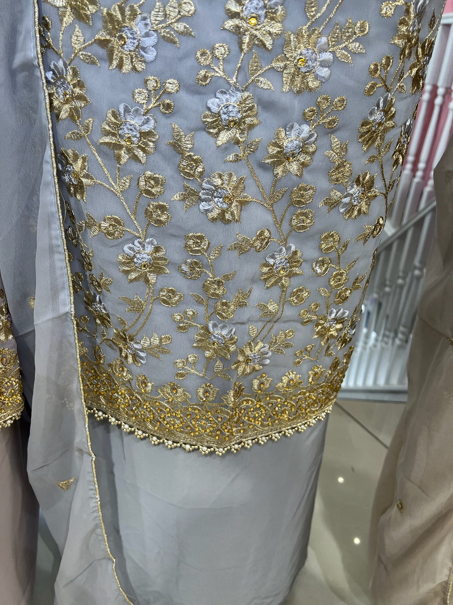 Embellished Embroidered Georgette