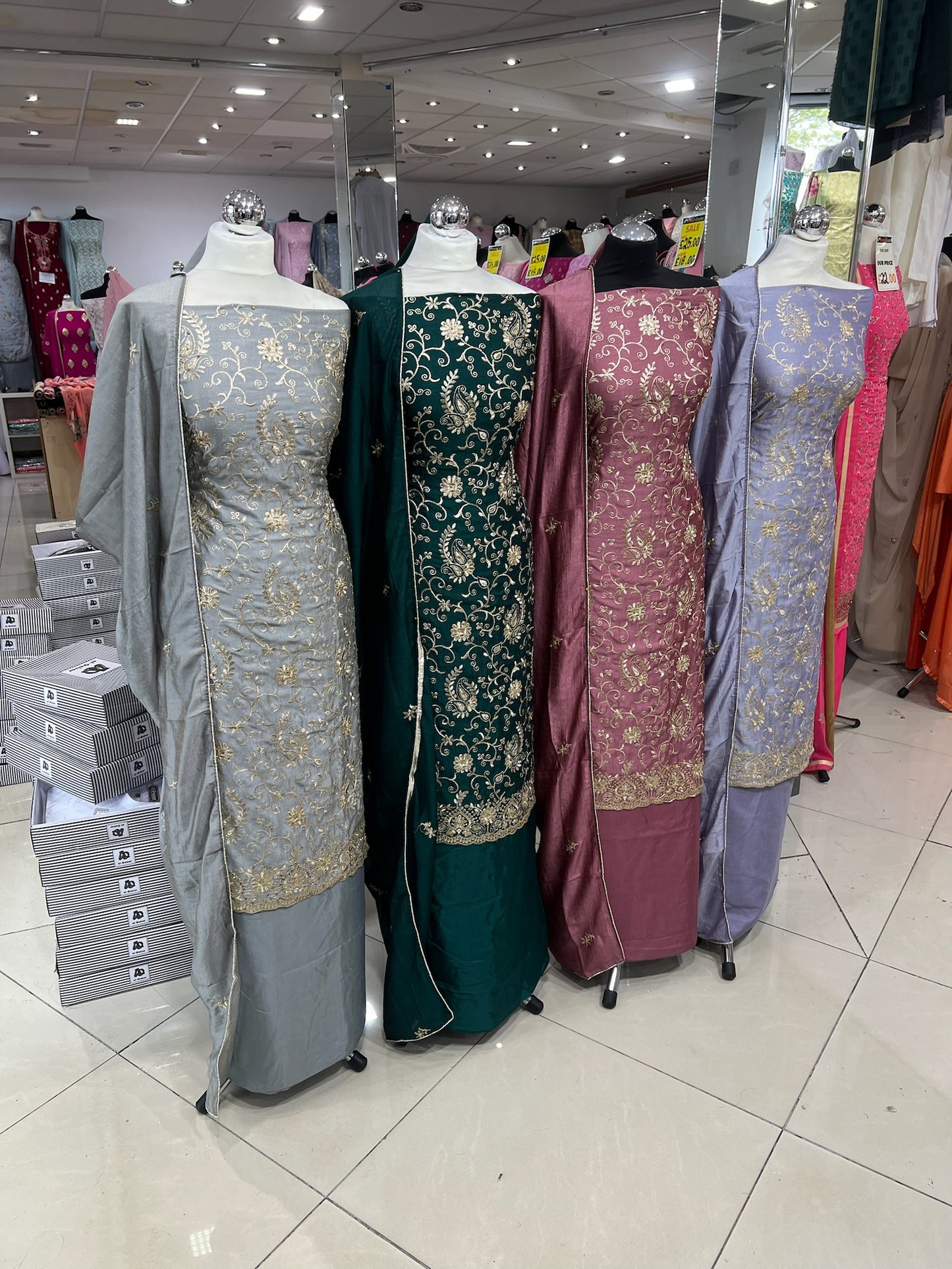 Embroidered Raw Silk