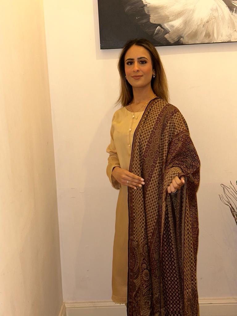 Marina Readymade with Pashima Shawl