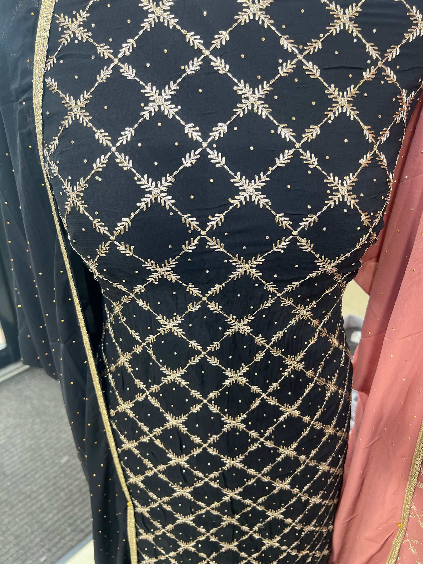 Embroidered Georgette Suit