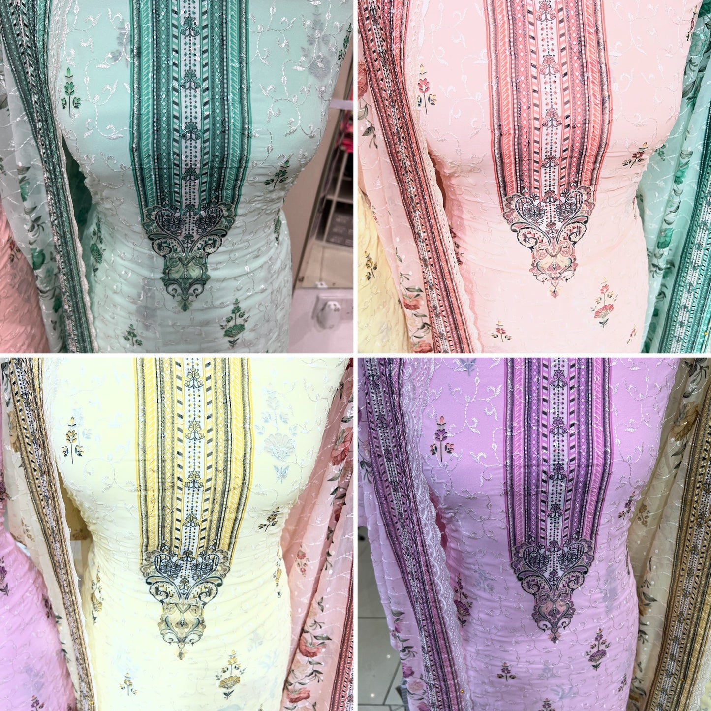 Embroidered Floral Georgette