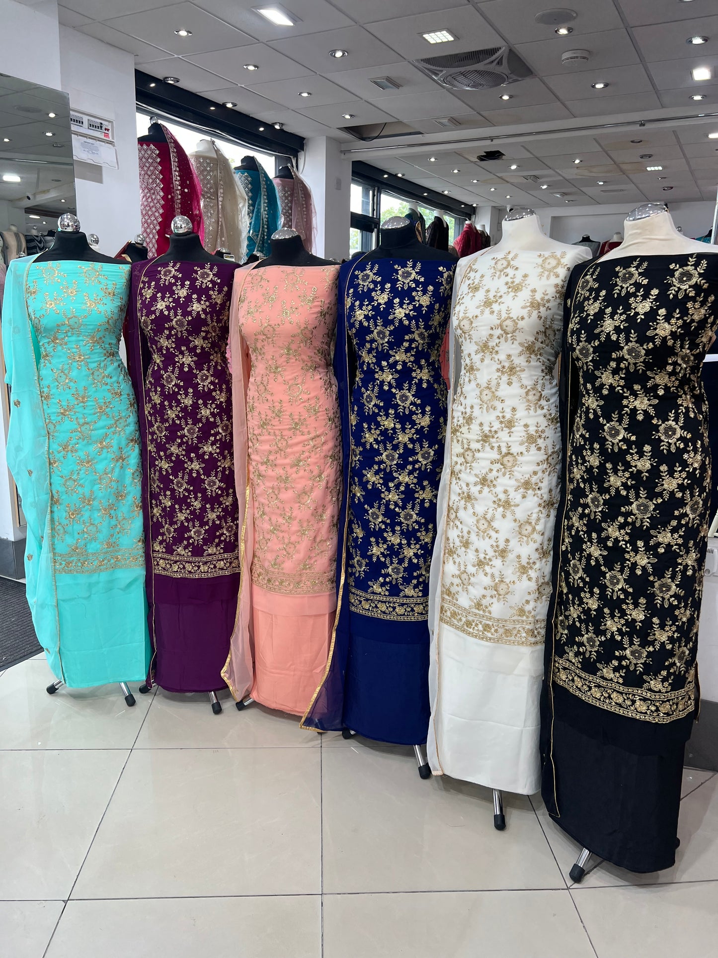 Premium Embroidered Georgette Suits