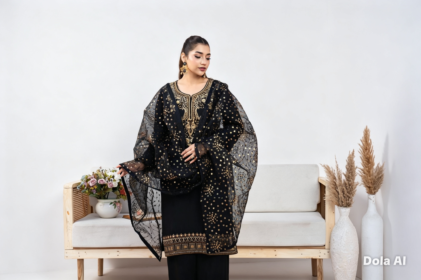 luxurious viscose suit inspired by the renowned Shantly by Barooque collection