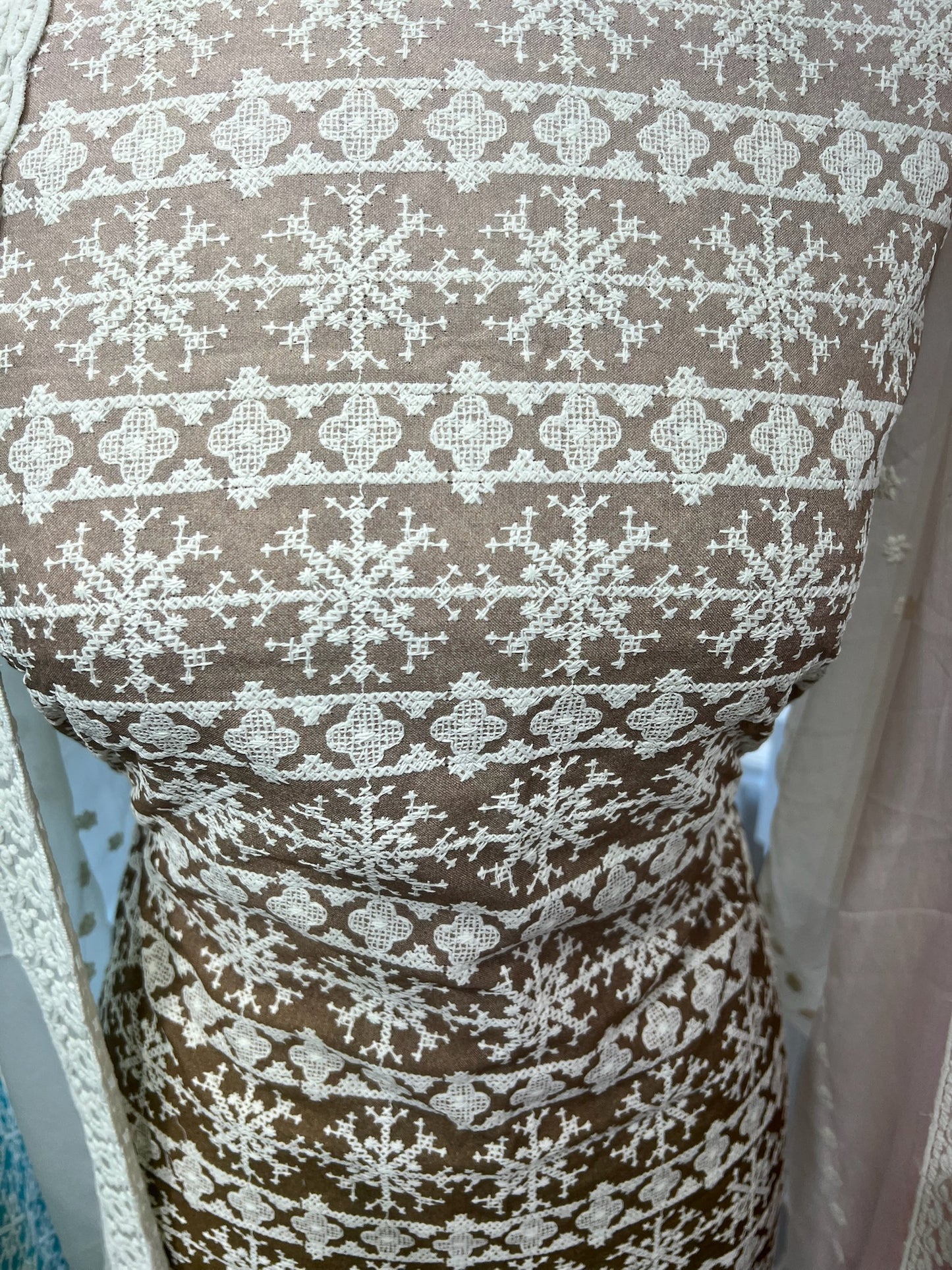 Embroidered Cotton Linen