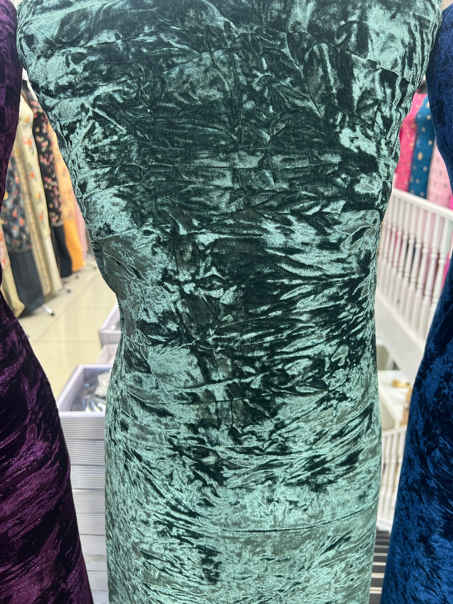 Premium luxurious crushed velvet Suit (full suit 4 yards)
