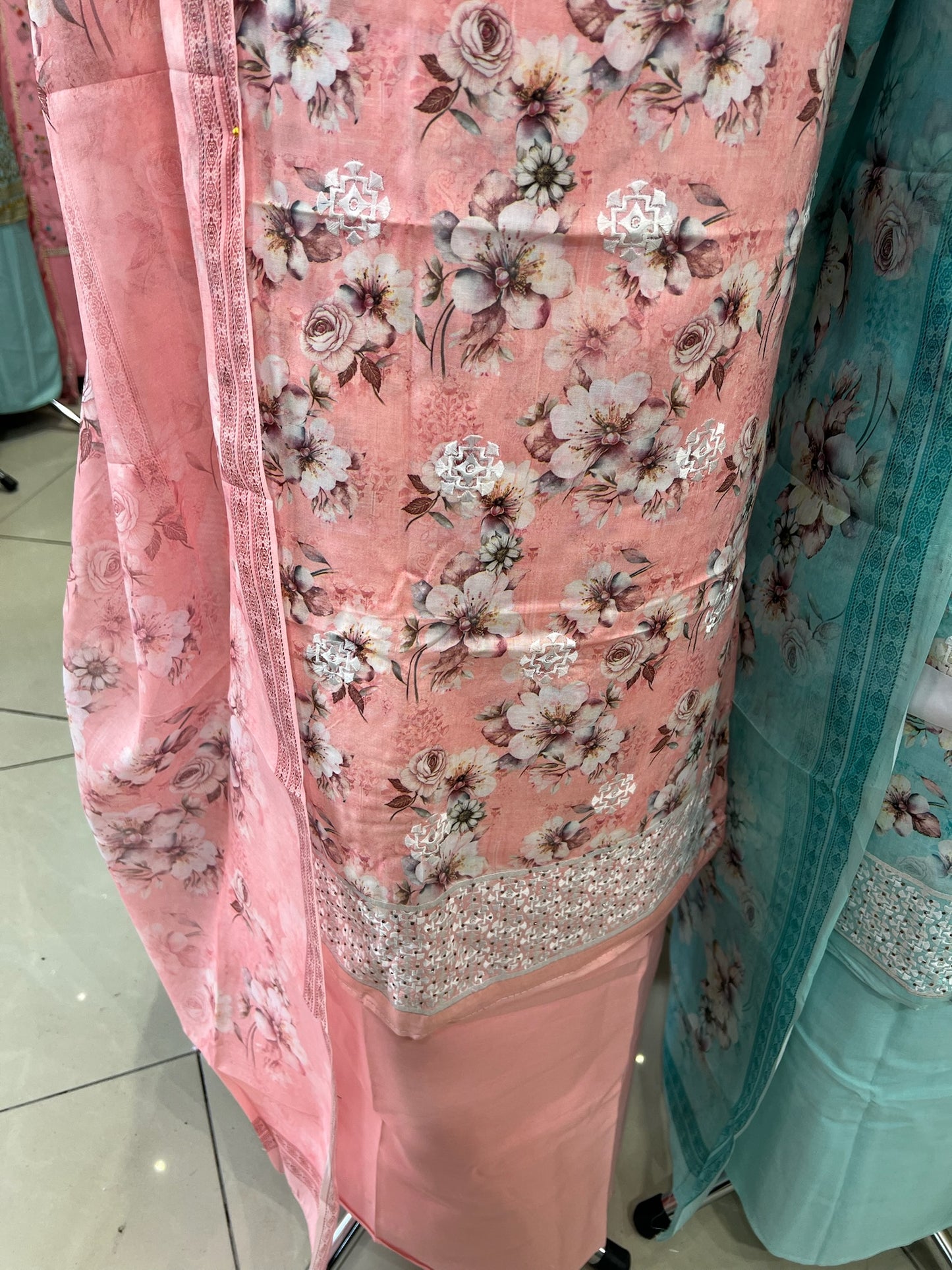 Exquisite Lawn Cotton Embroidered Floral Print