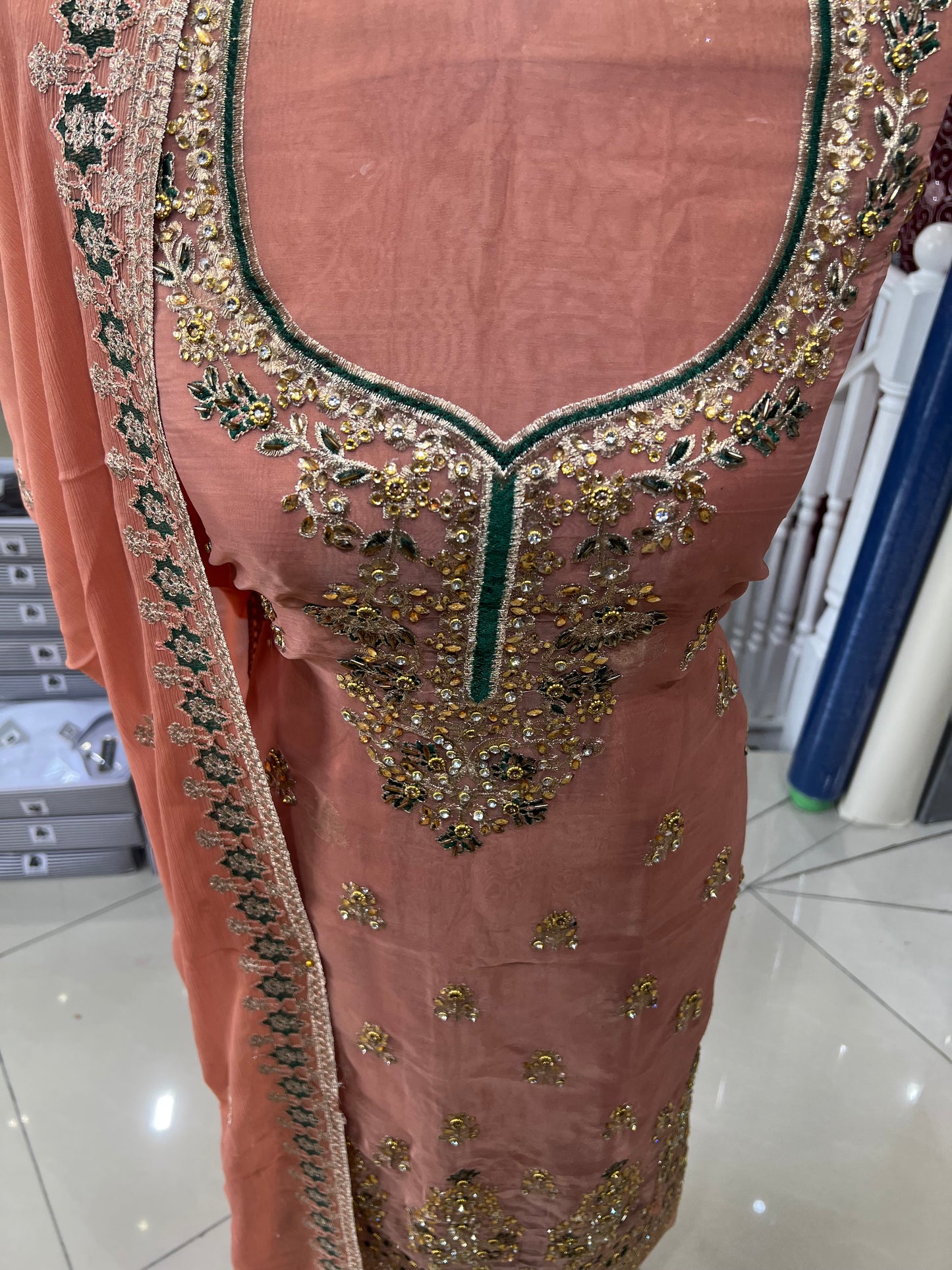 Embroidered Embellished Fancy Chiffon Organza