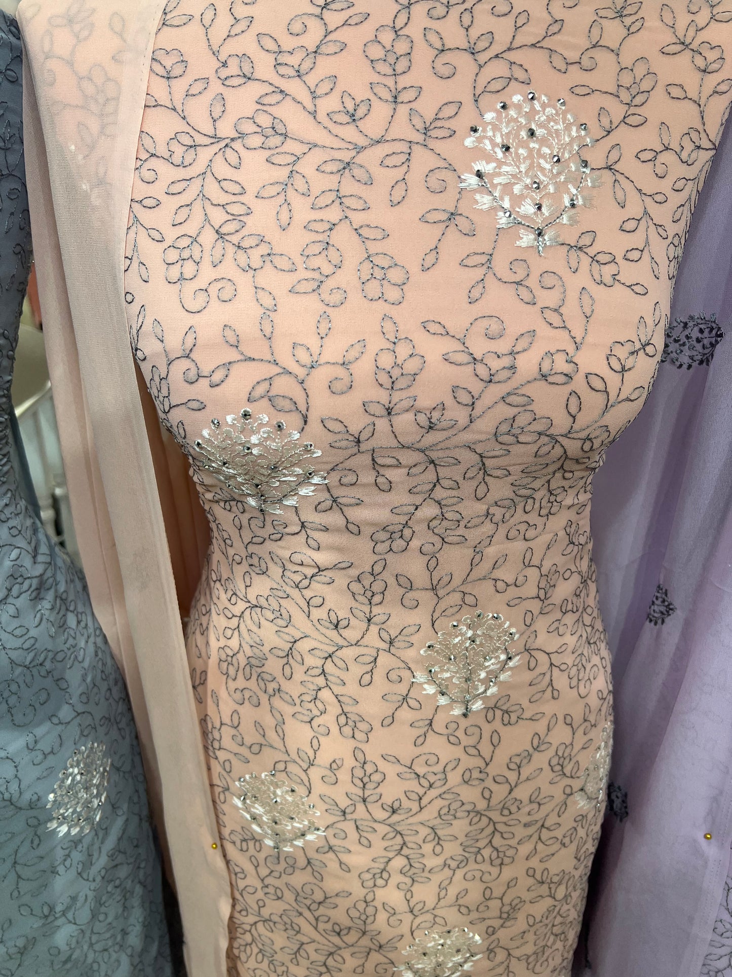Embroidered Georgette