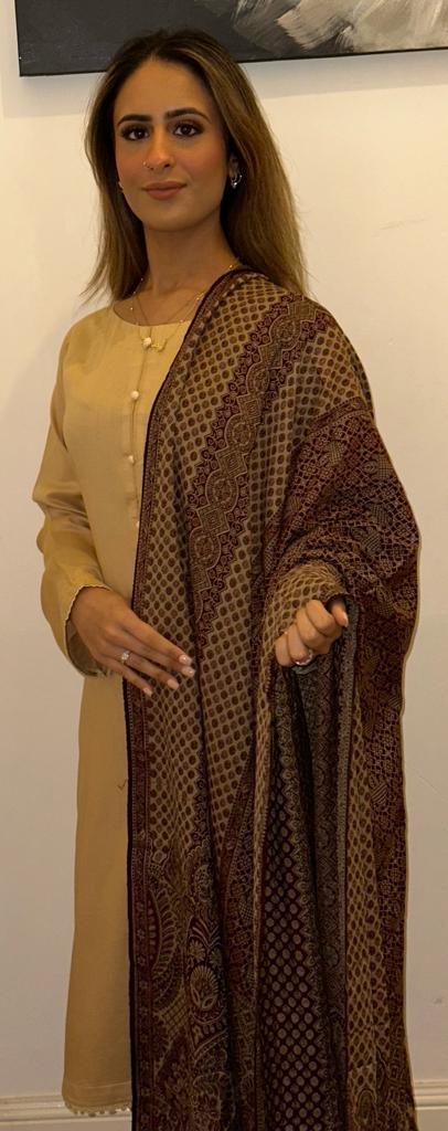 Marina Readymade with Pashima Shawl