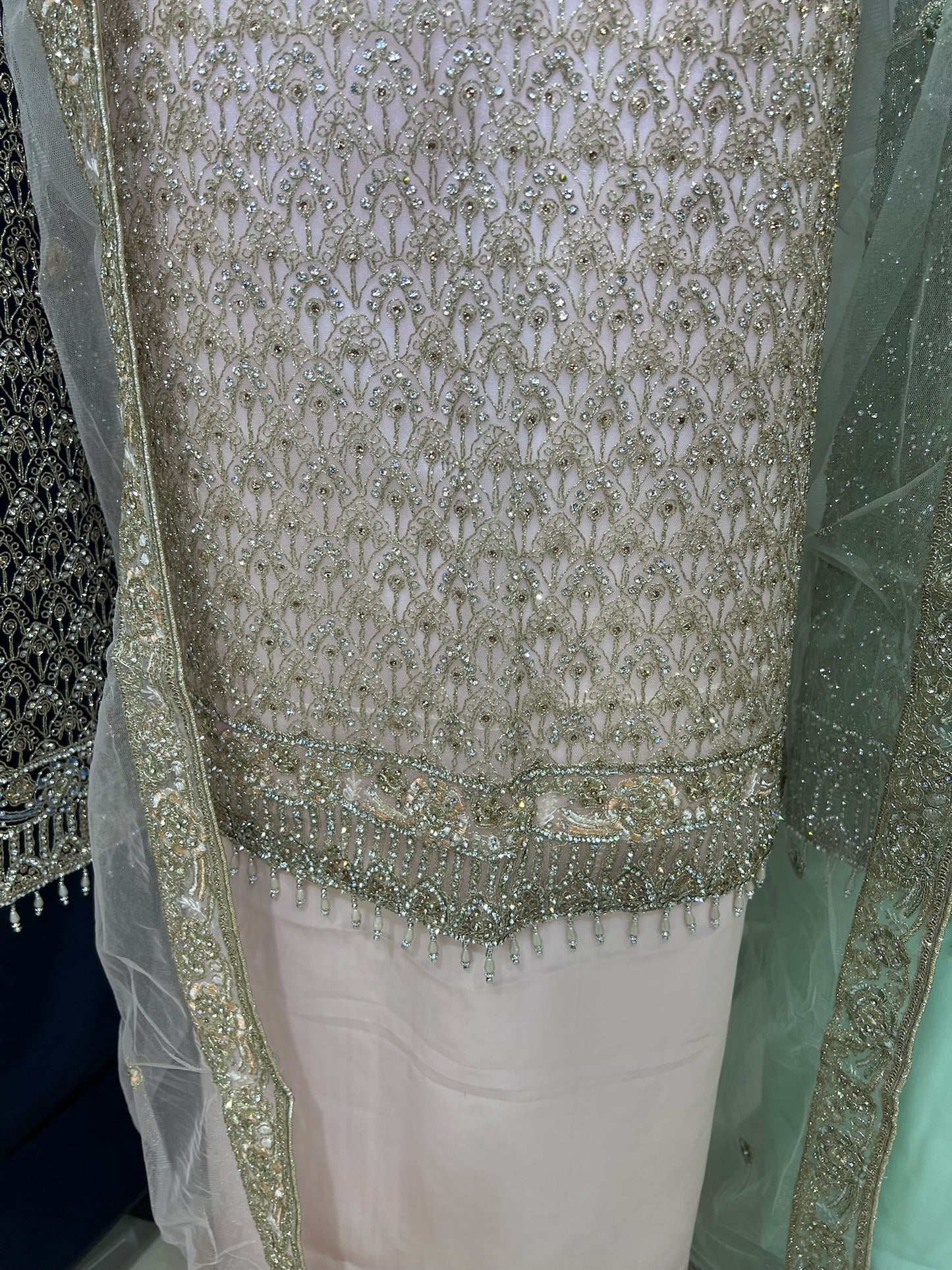 Fancy Net Embroidered & Embellished