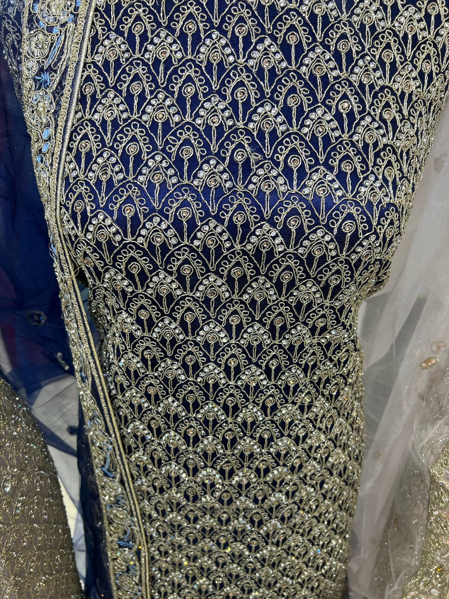 Fancy Net Embroidered & Embellished
