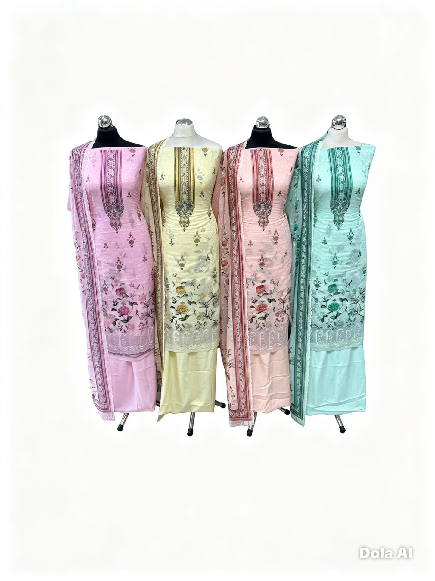 Embroidered Floral Georgette