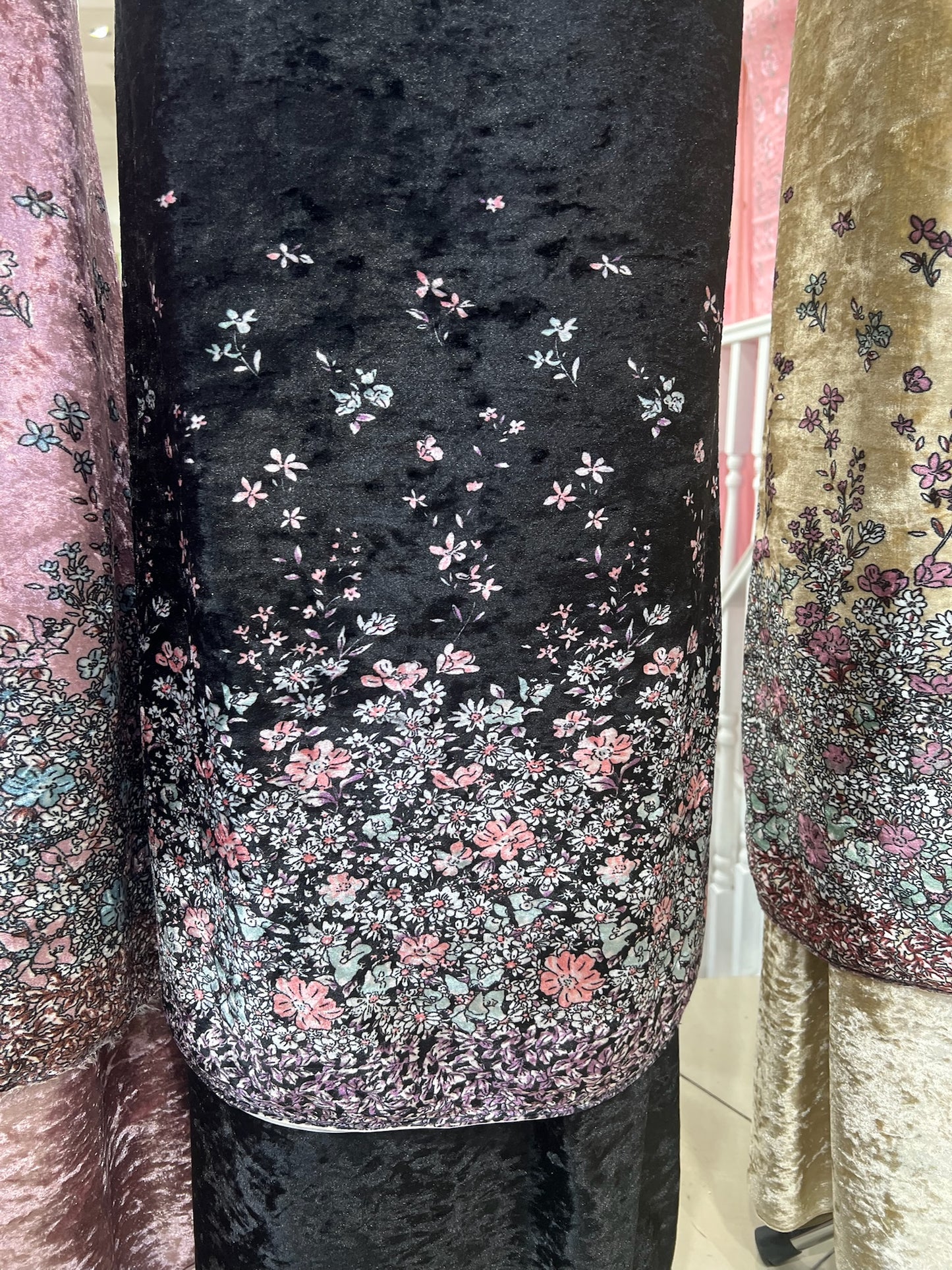 Premium Digital Print Velvet Suit