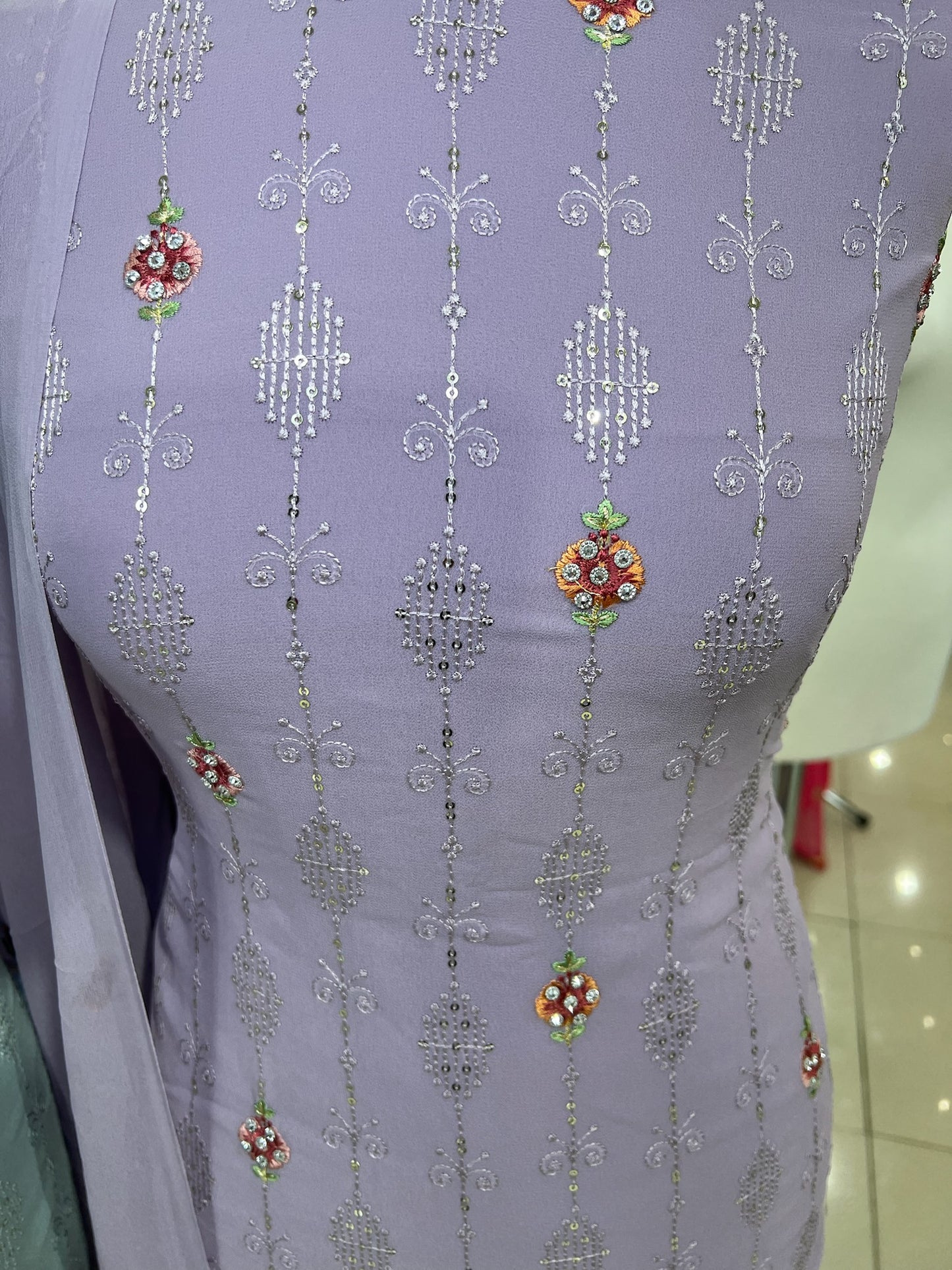 Embroidered Georgette