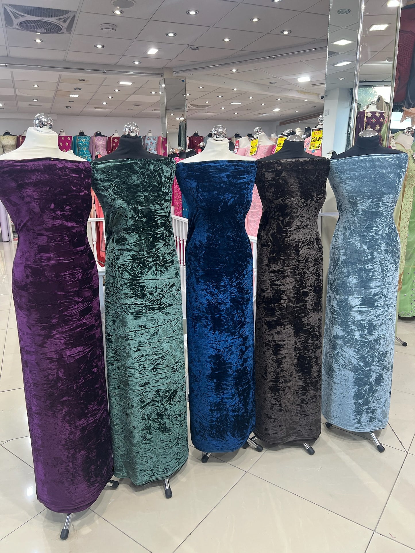 Premium luxurious crushed velvet Suit (full suit 4 yards)