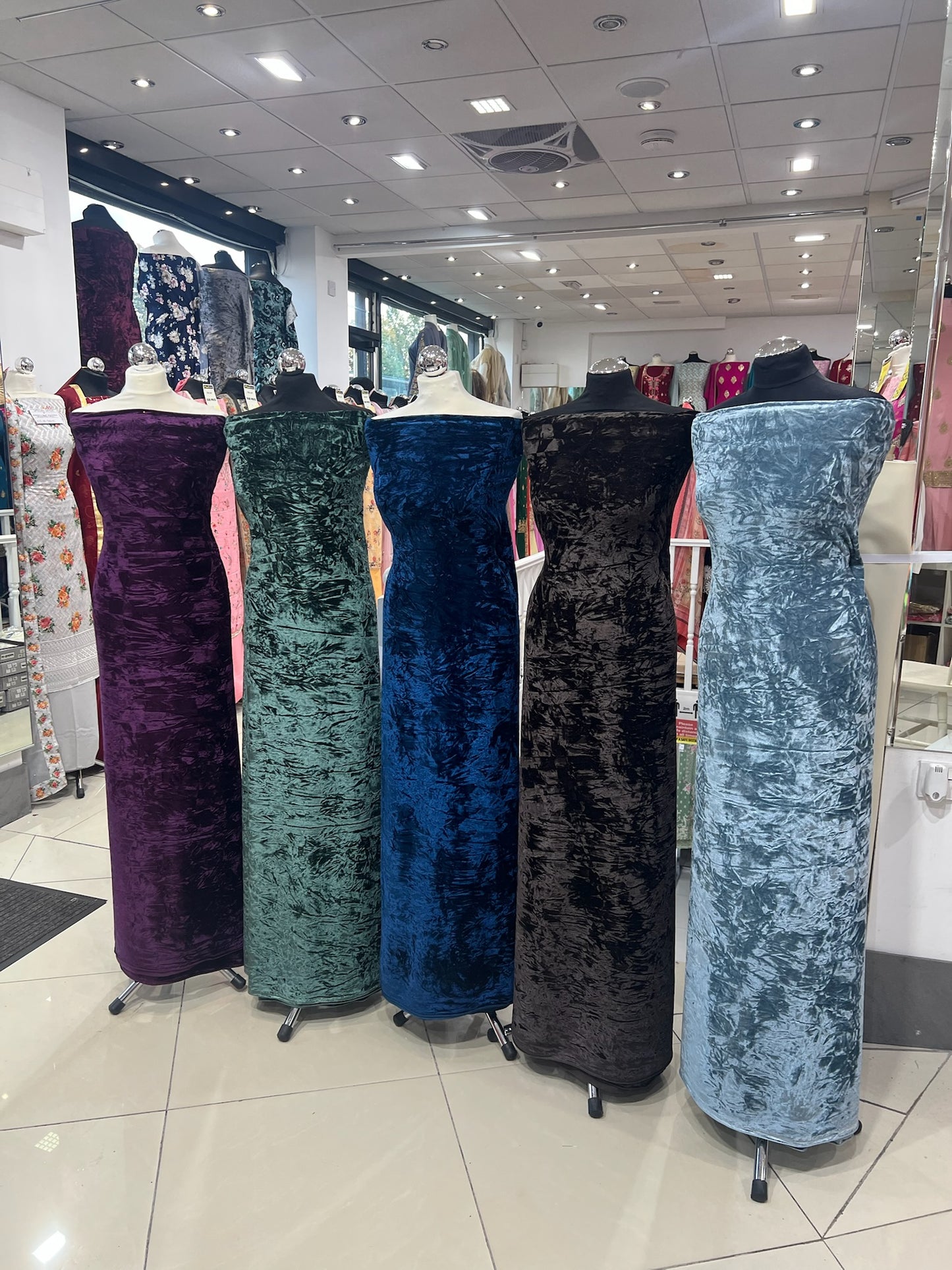 Premium luxurious crushed velvet Suit (full suit 4 yards)
