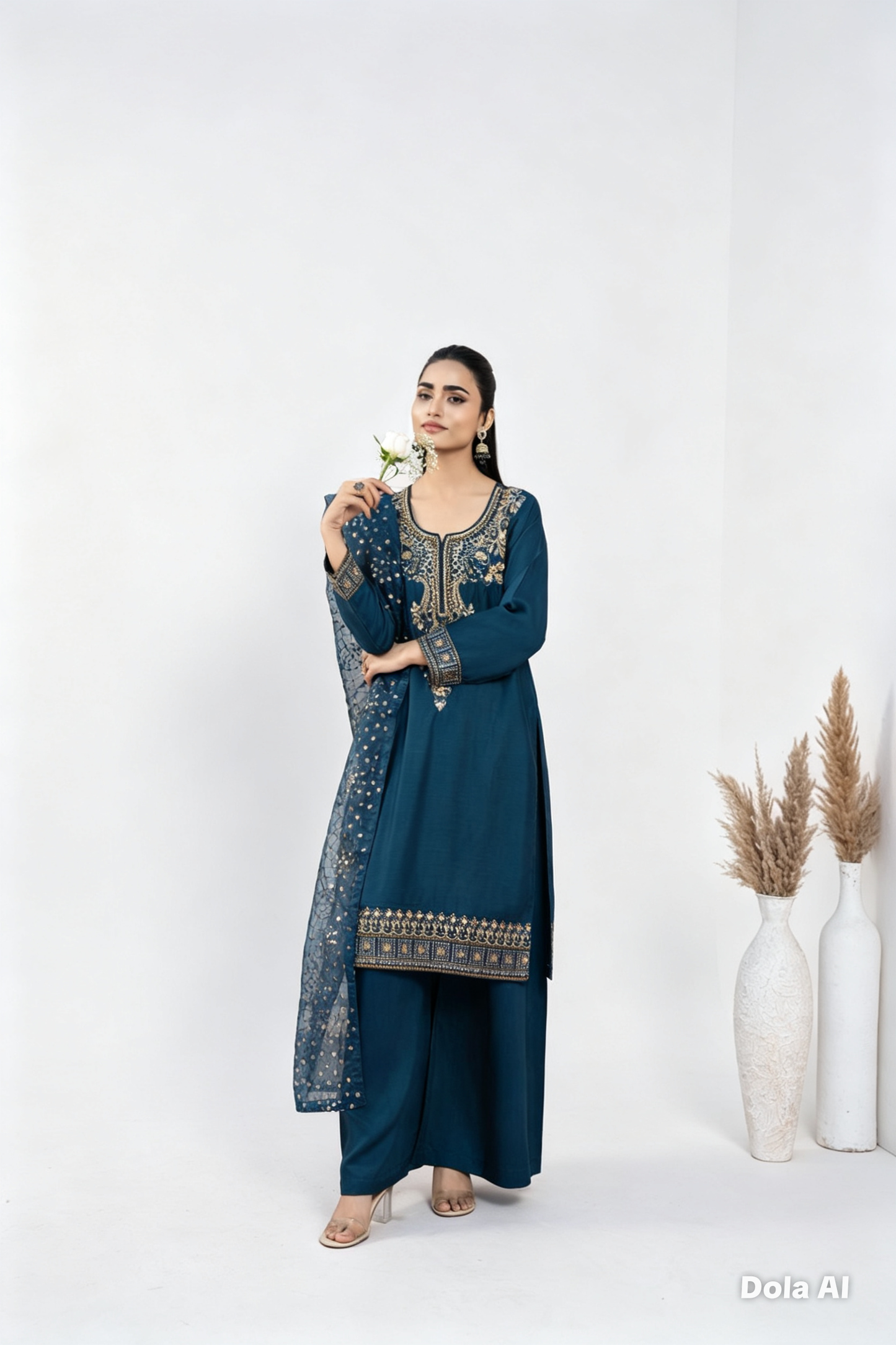luxurious viscose suit inspired by the renowned Shantly by Barooque collection