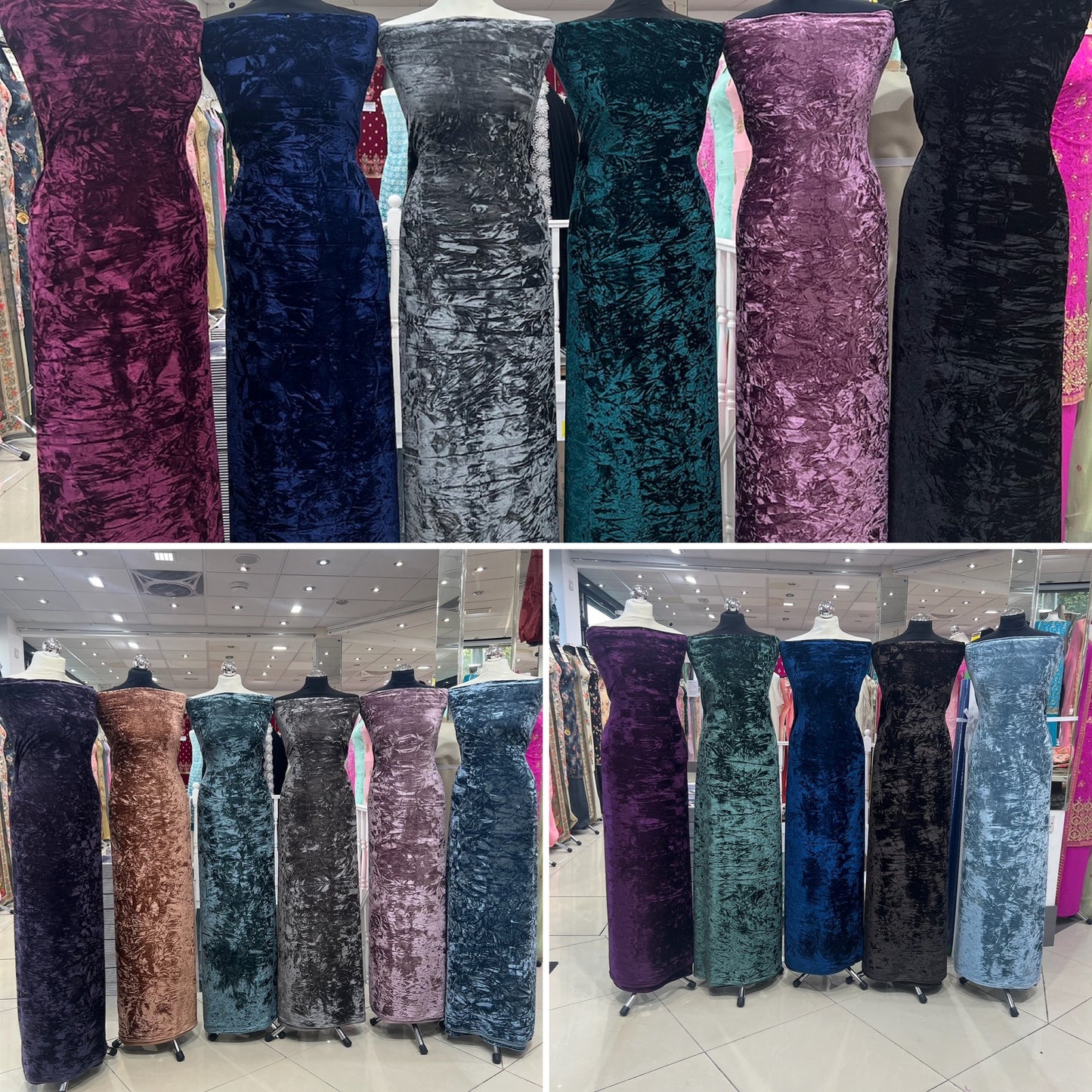 Premium luxurious crushed velvet Suit (full suit 4 yards)