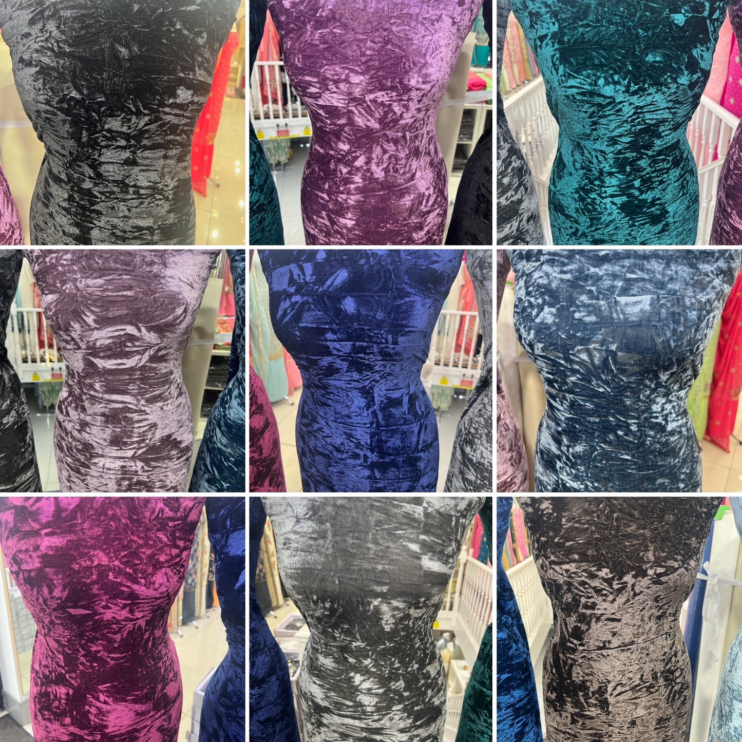 Premium luxurious crushed velvet Suit (full suit 4 yards)