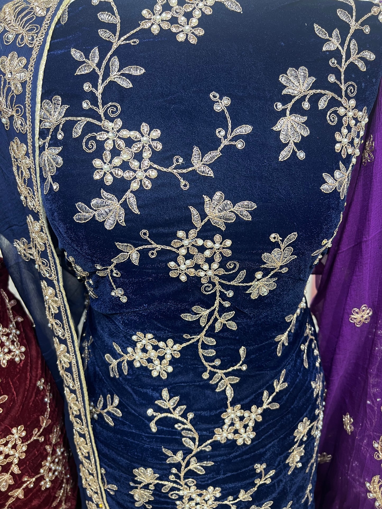 Premium Embroidered Velvet