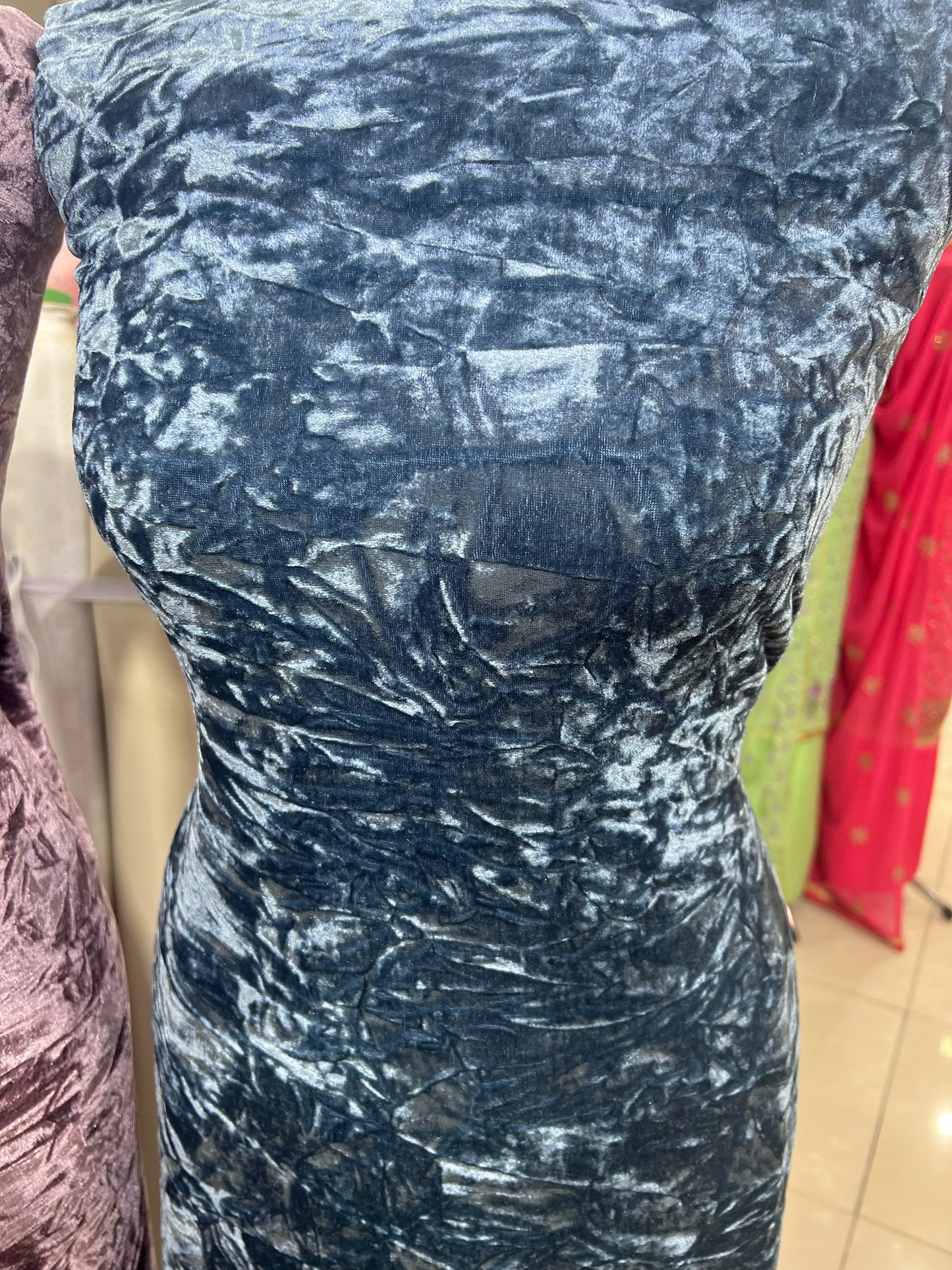 Premium luxurious crushed velvet Suit (full suit 4 yards)