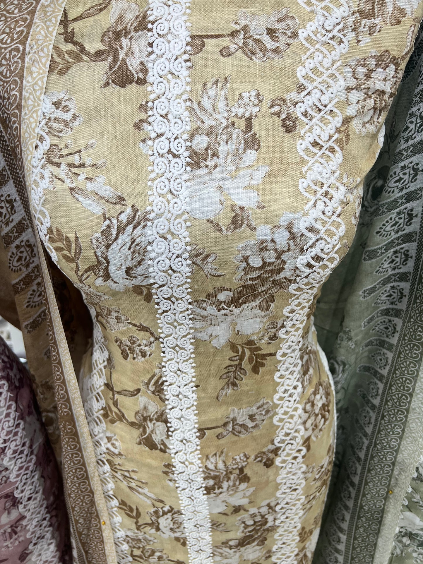 Digital Print & Embroidered Cotton
