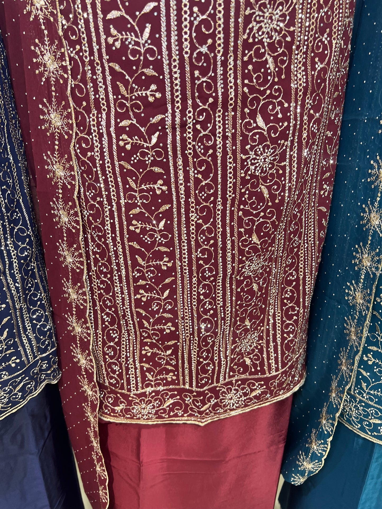 Embroidered & Embellished Georgette