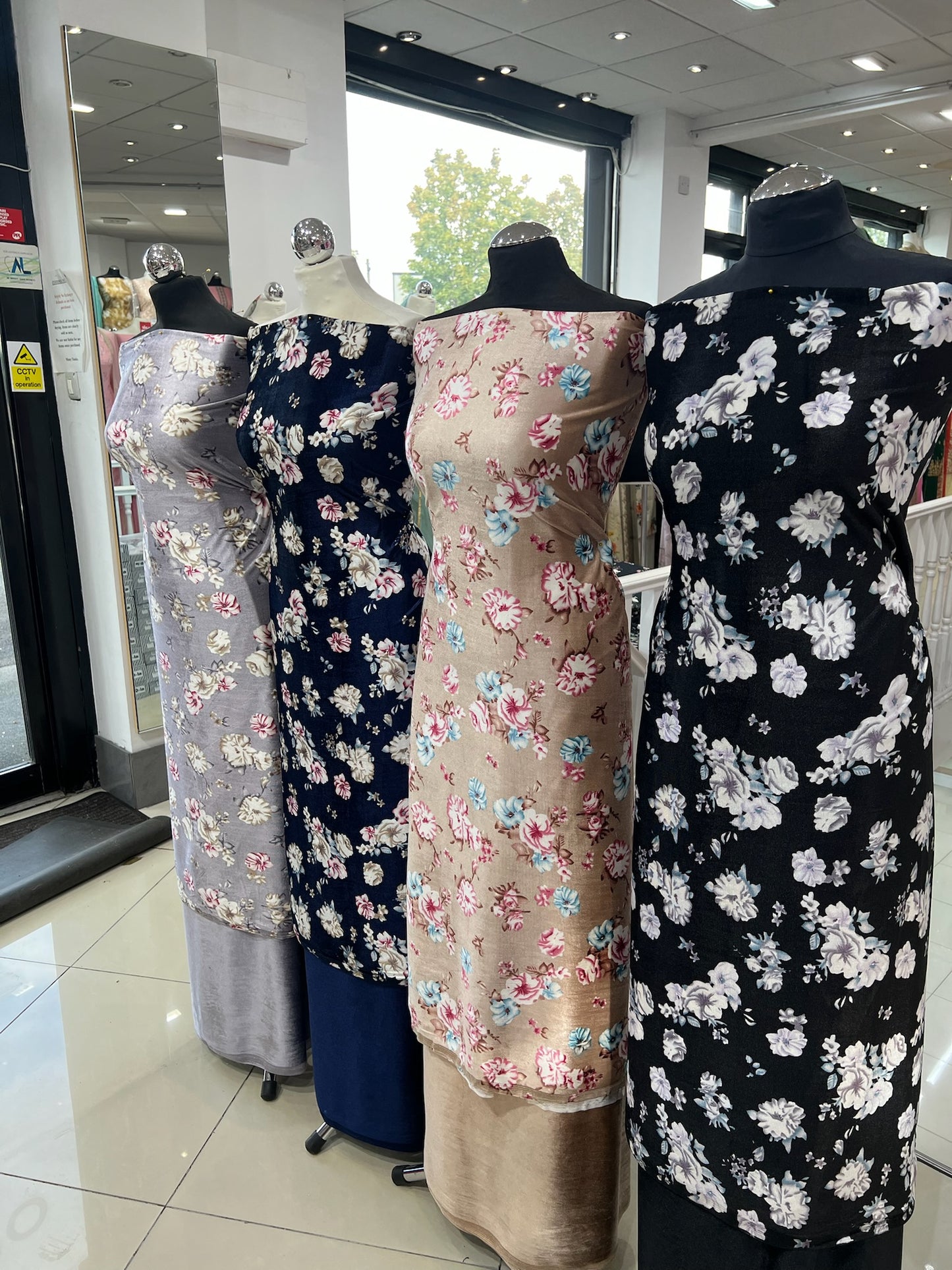 Premium Digital Print Velvet Suit