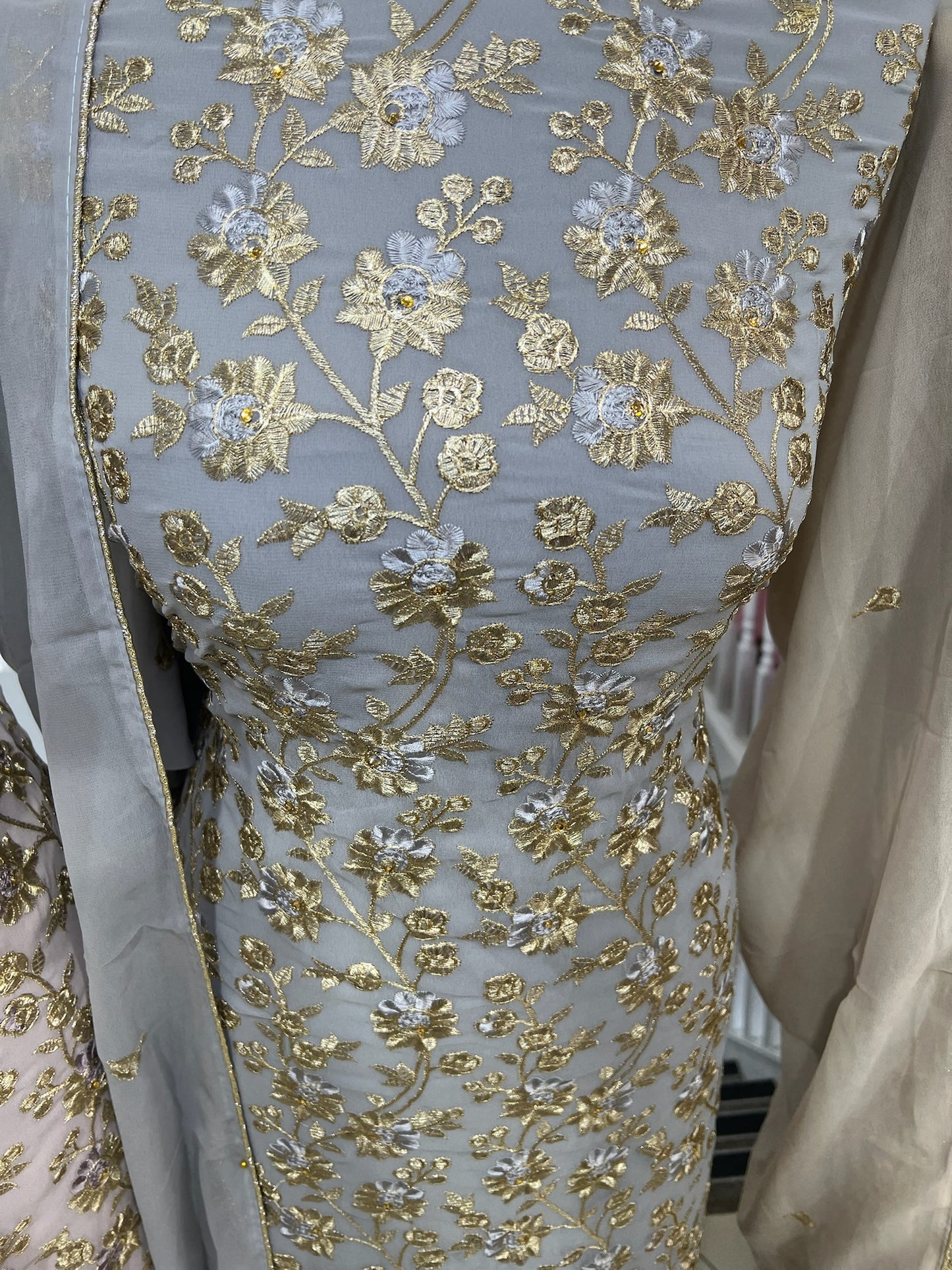 Embellished Embroidered Georgette