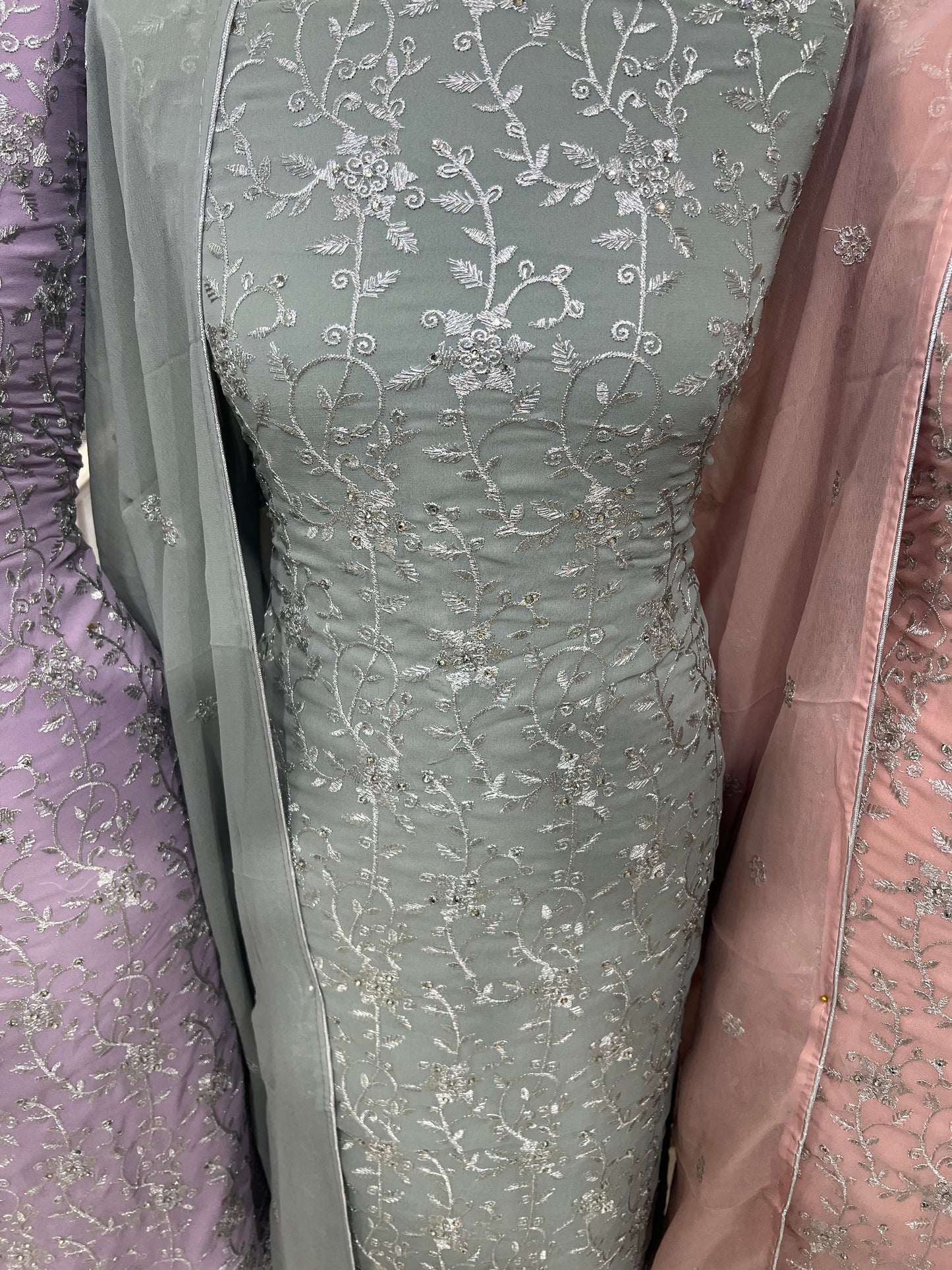 Premium Embroidered Georgette