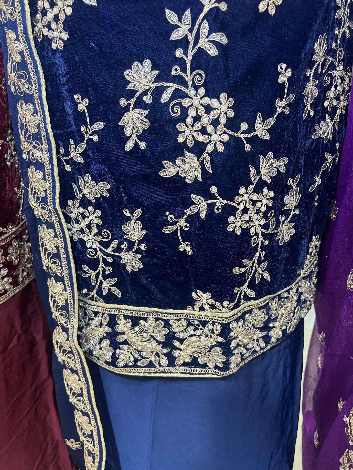 Premium Embroidered Velvet