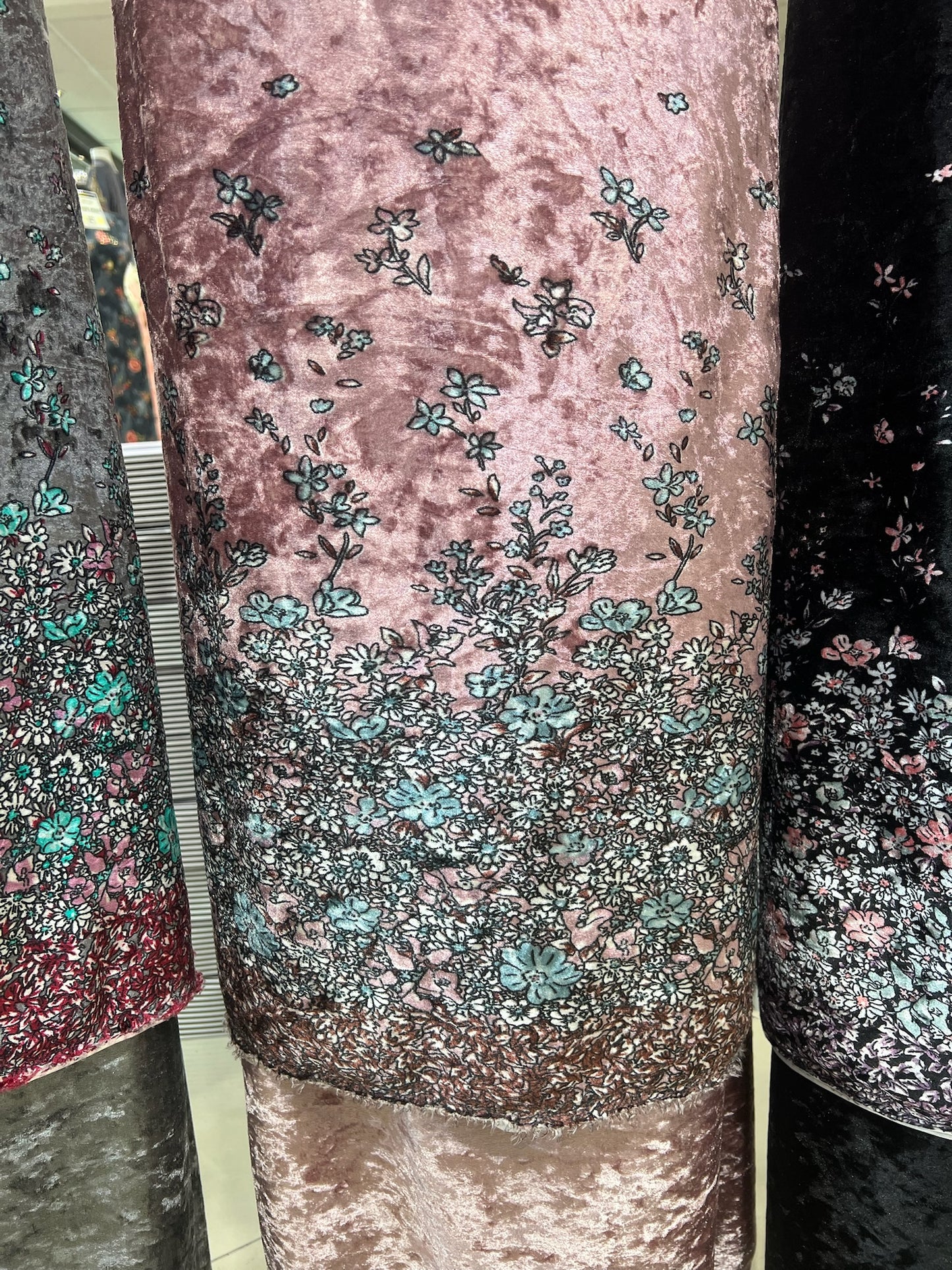 Premium Digital Print Velvet Suit