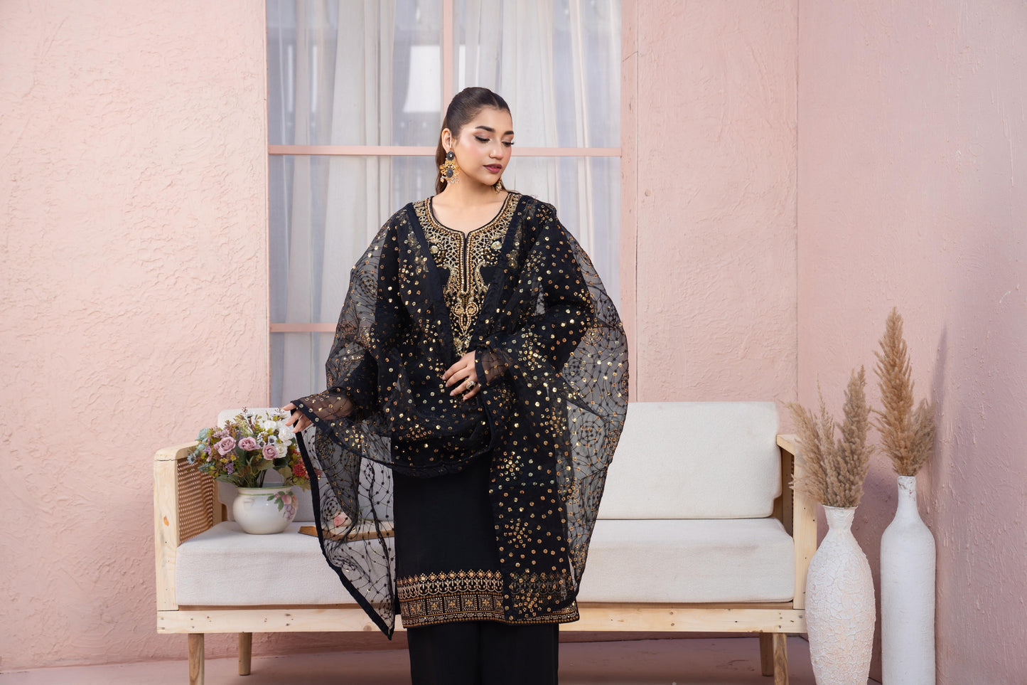luxurious viscose suit inspired by the renowned Shantly by Barooque collection