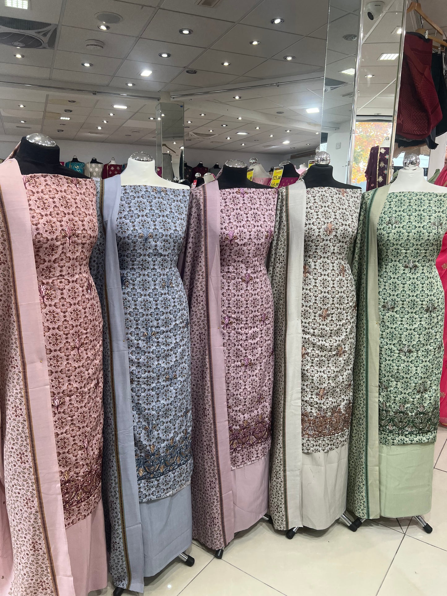 Digtial Print Alpine With Thread Embroidery