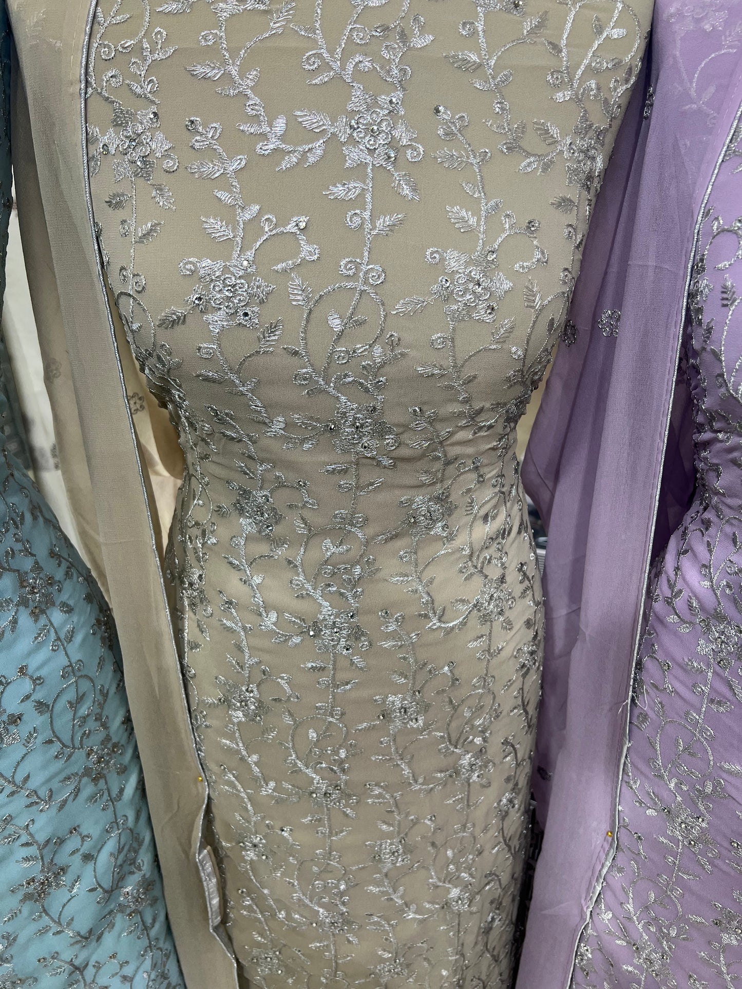 Premium Embroidered Georgette