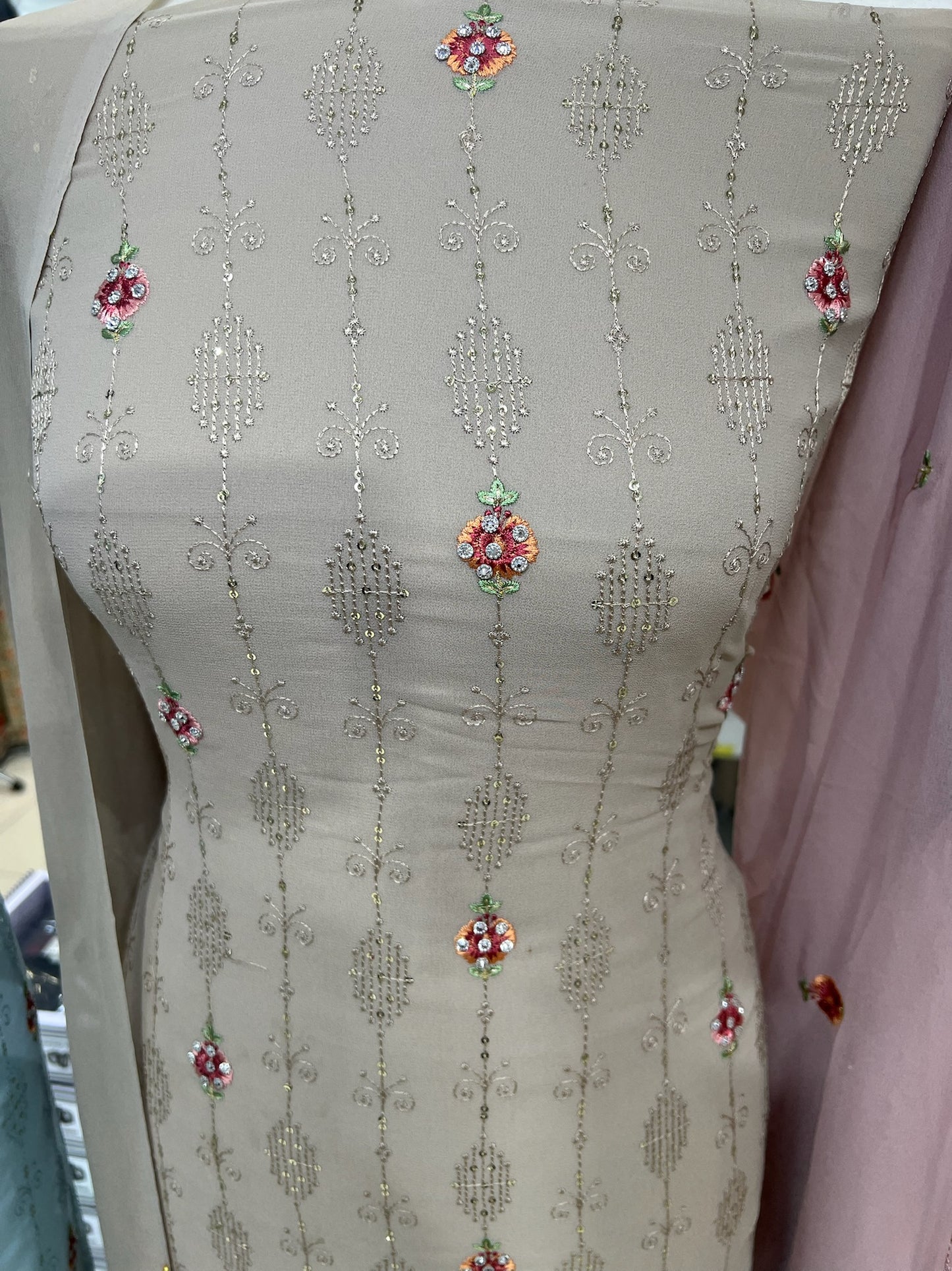 Embroidered Georgette