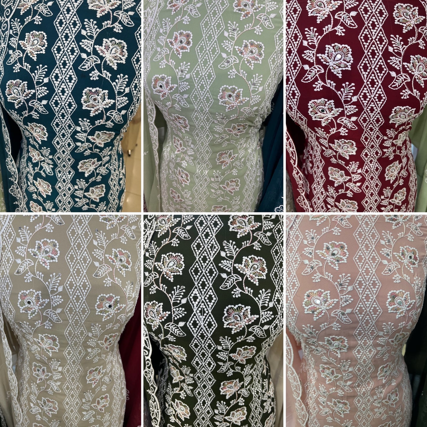 Embroidered Georgette