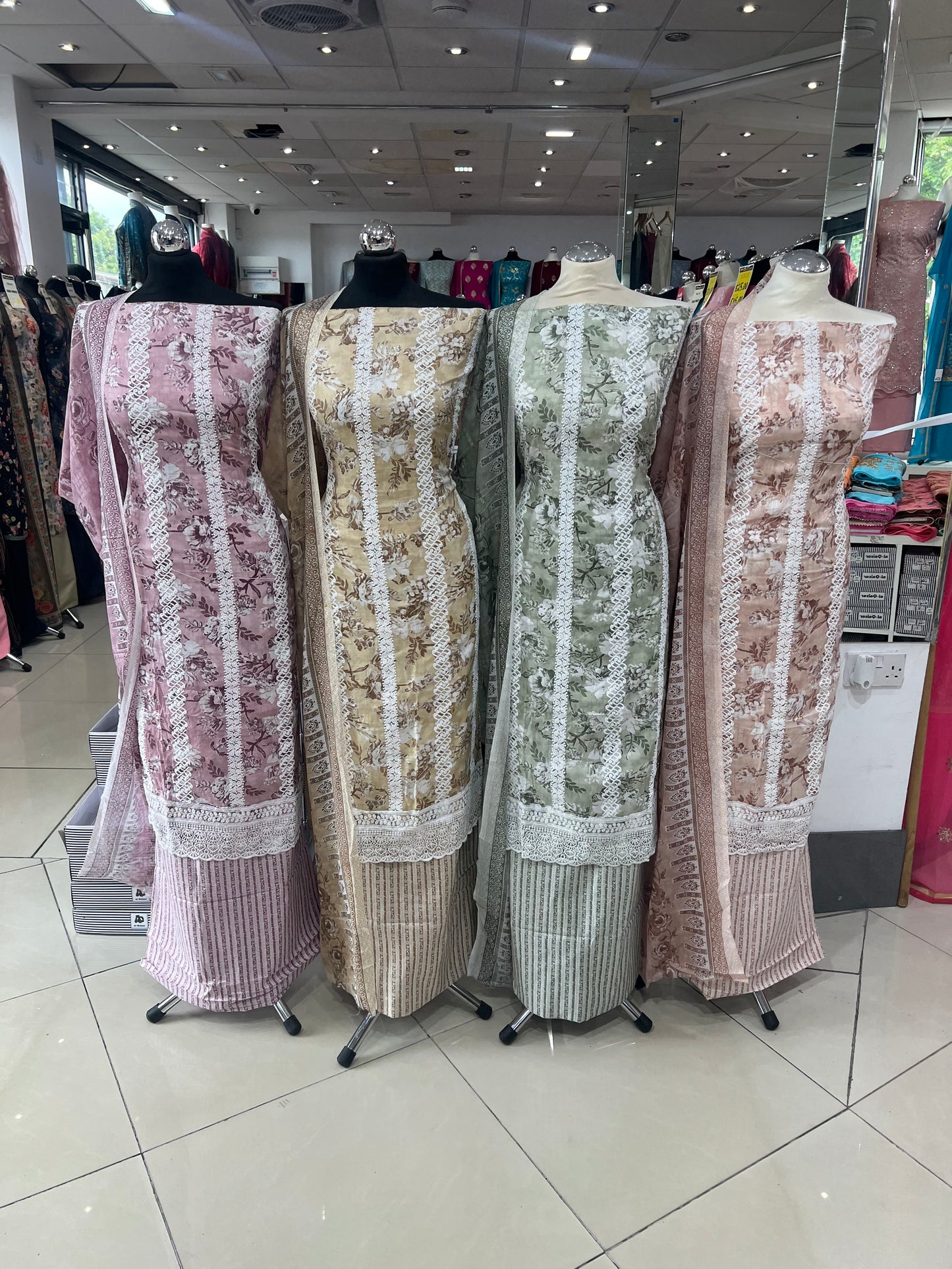 Digital Print & Embroidered Cotton