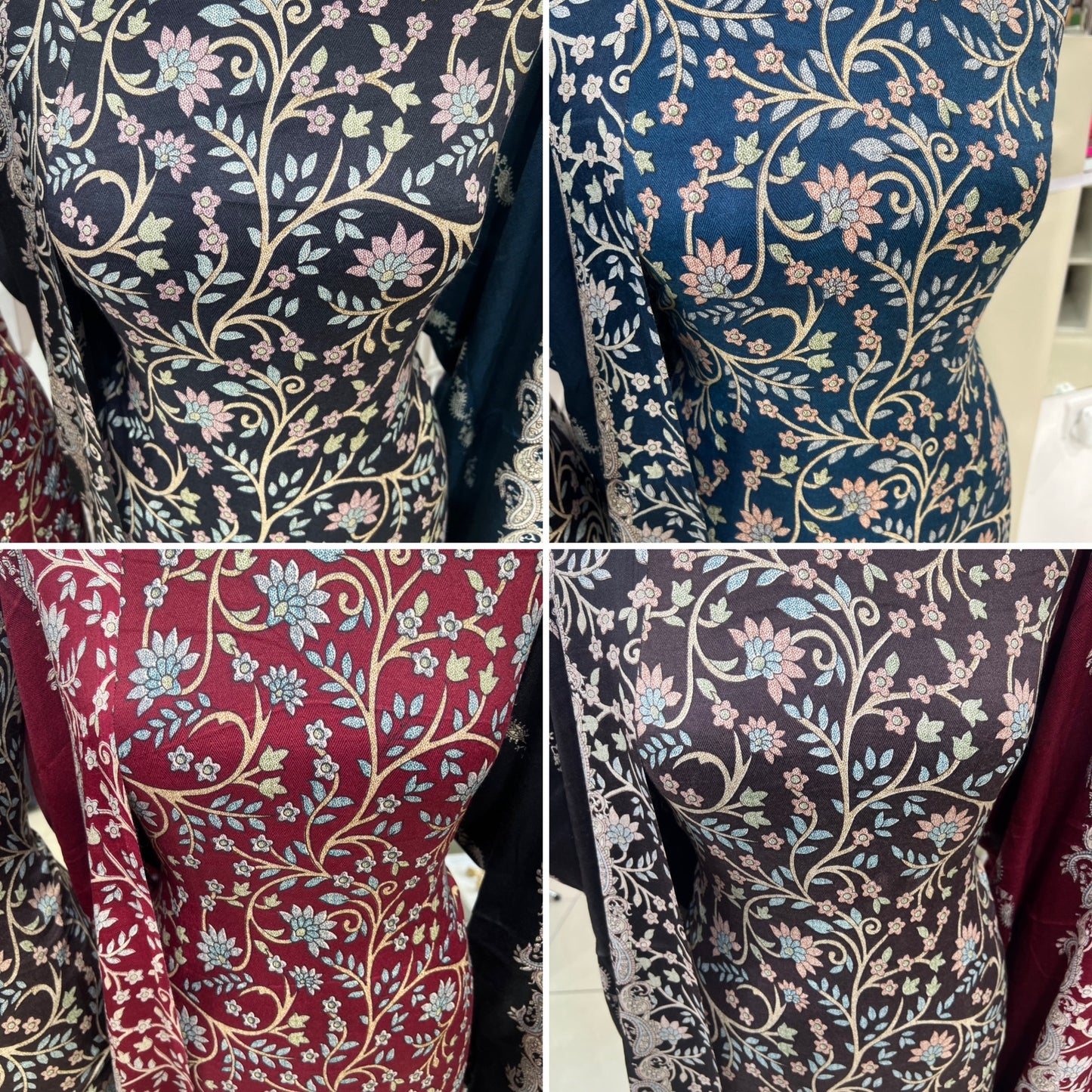 Digital Print Marina/Alpine With Shawl