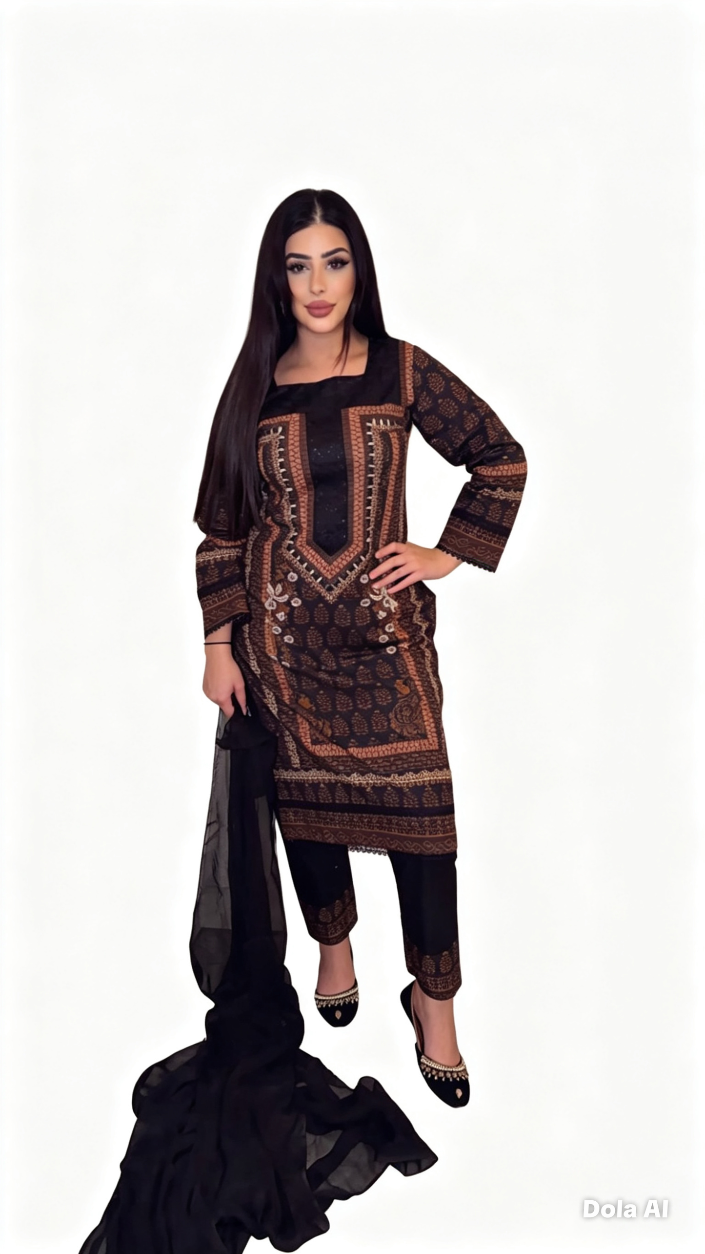 lawn Digital Print Readymade