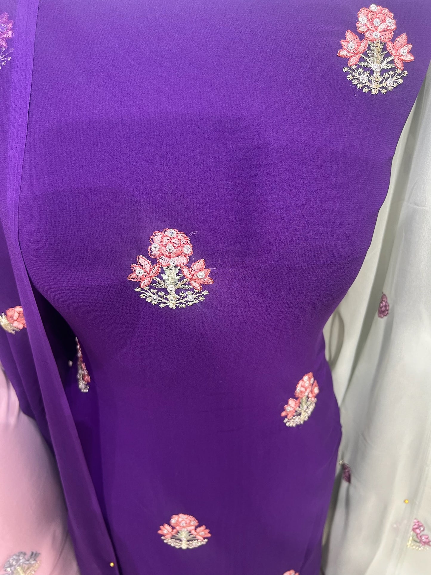 Embroidered & Embellished Georgette