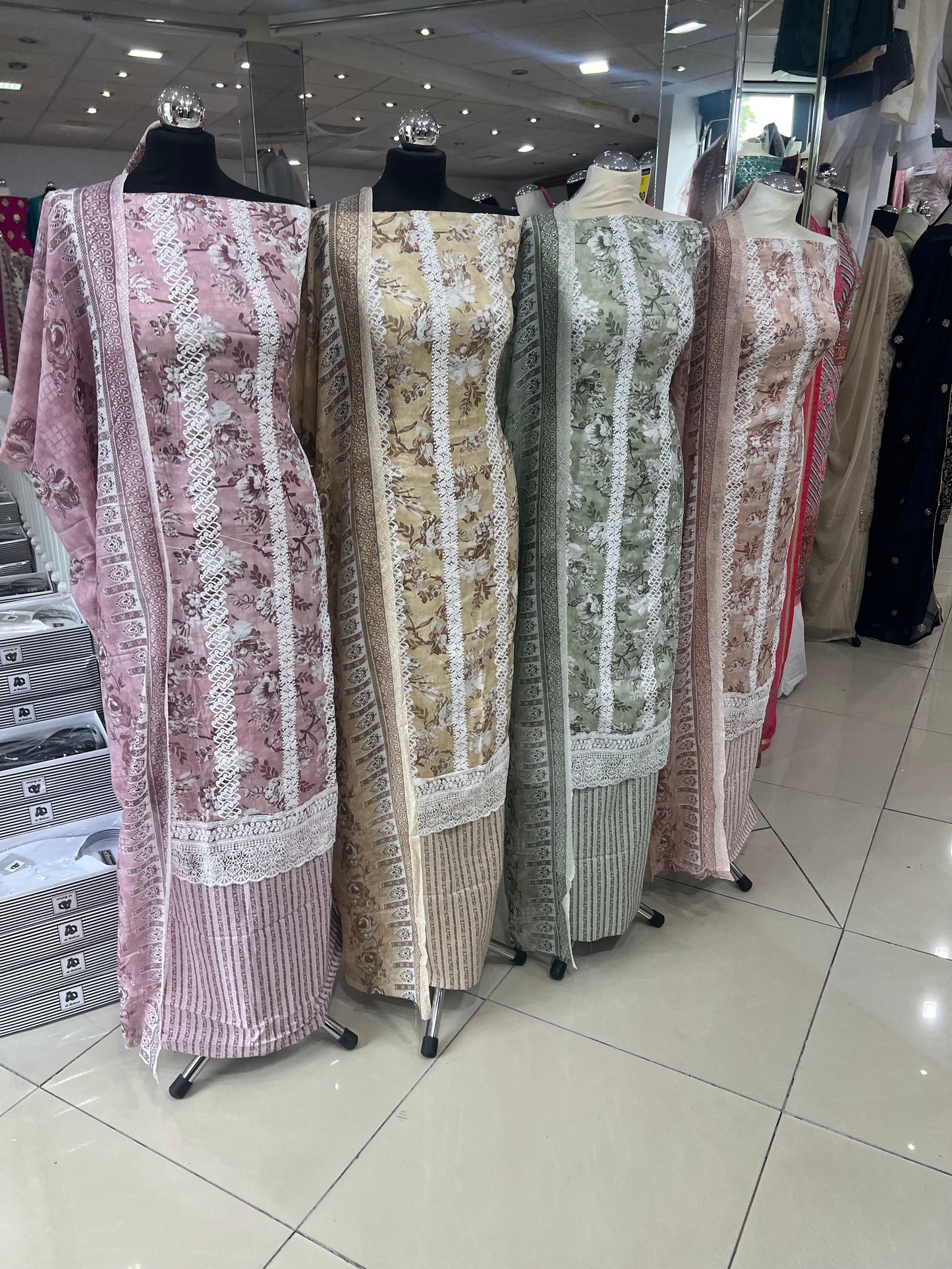 Digital Print & Embroidered Cotton